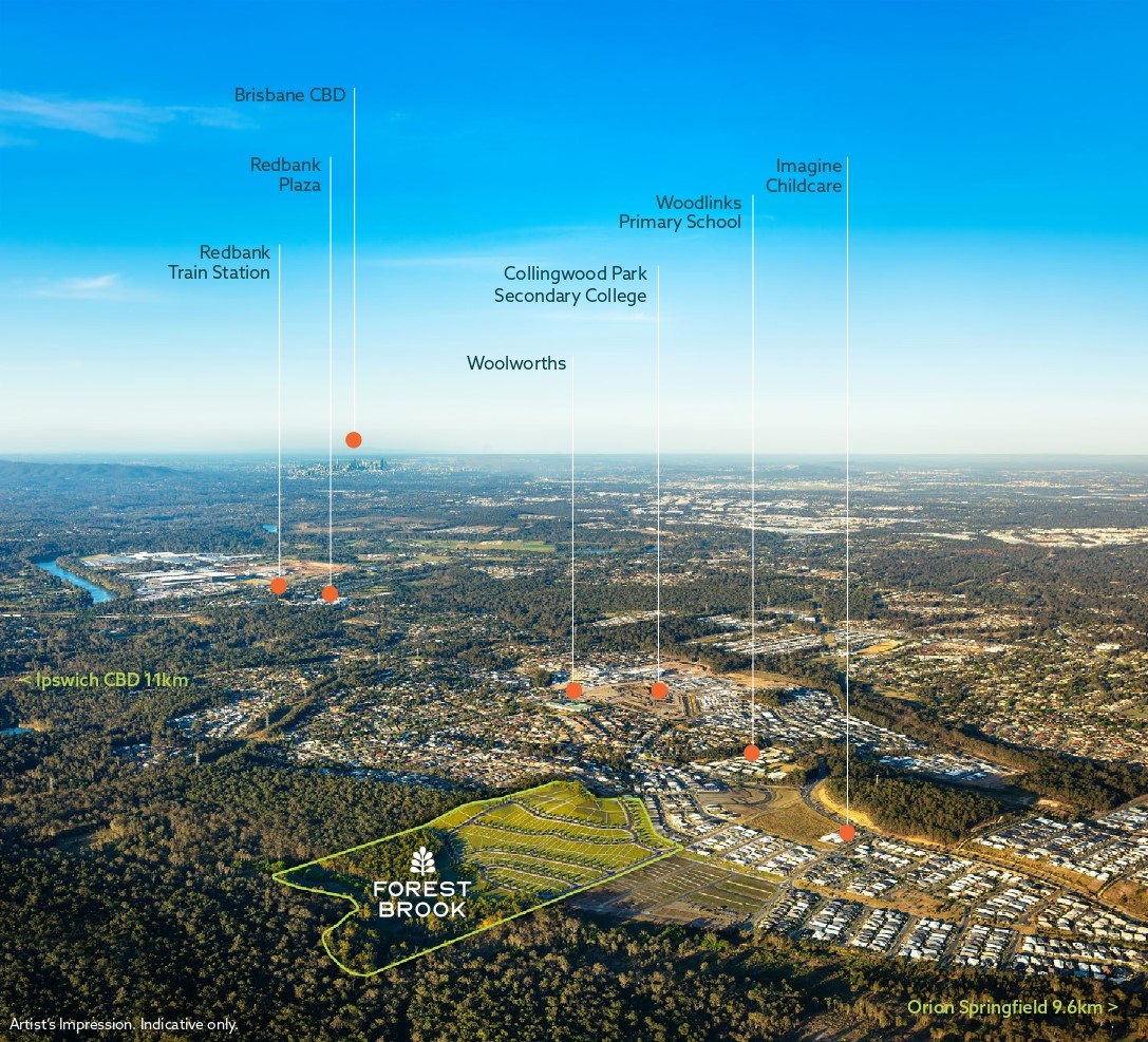 ForestBrook Estate - Collingwood Park Aerial
