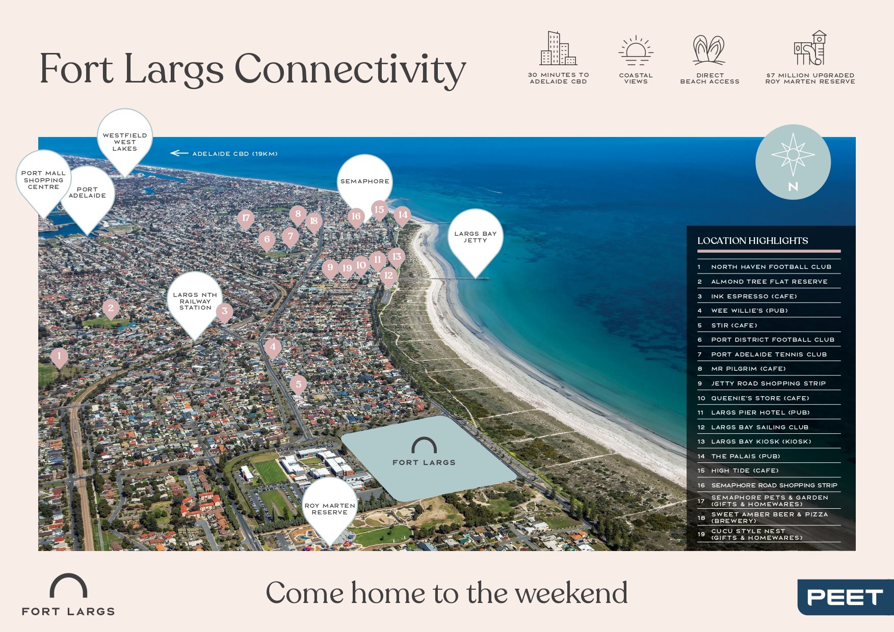 Fort Largs - Taperoo Location Map