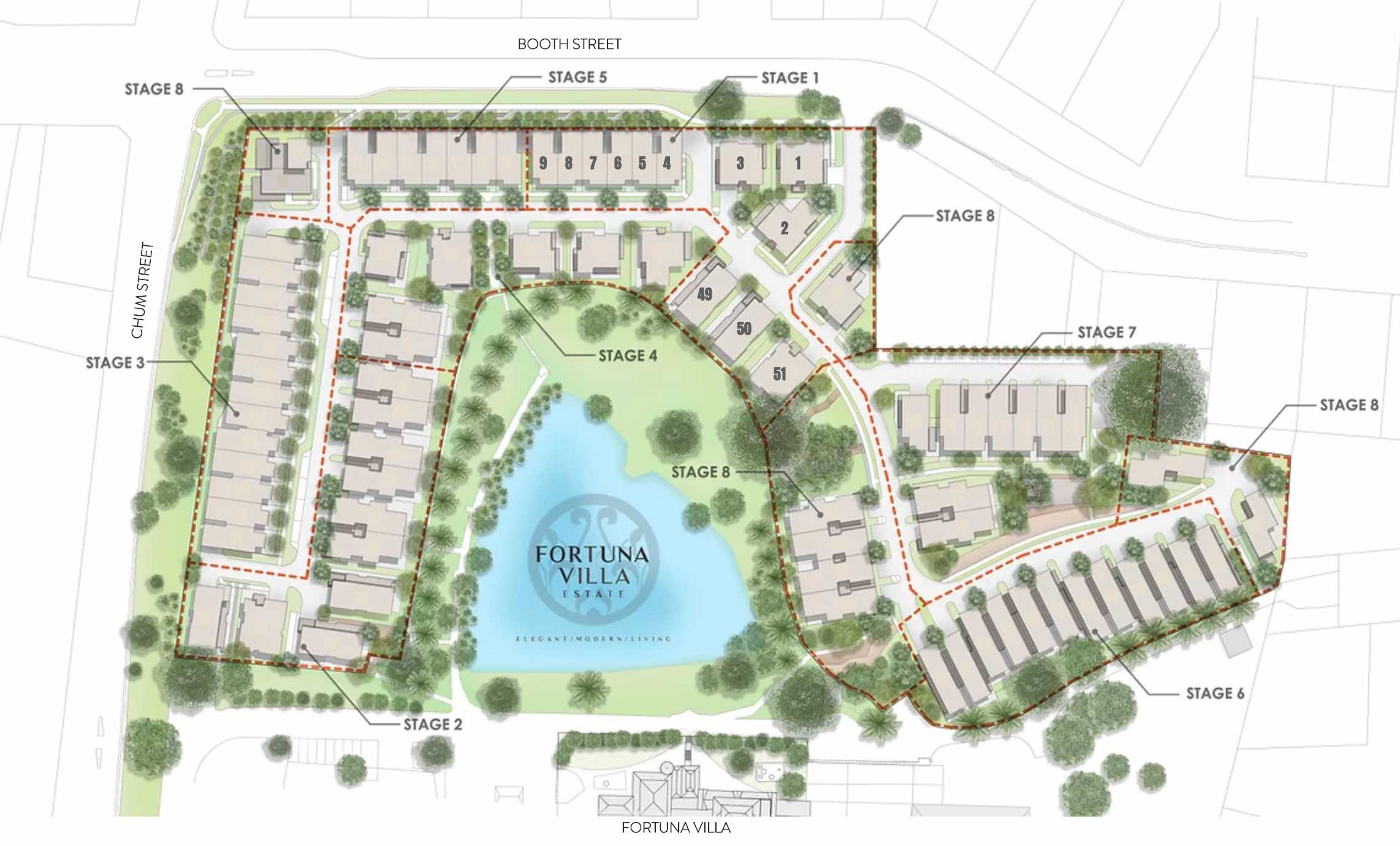 Fortuna Villa Estate - Golden Square Masterplan