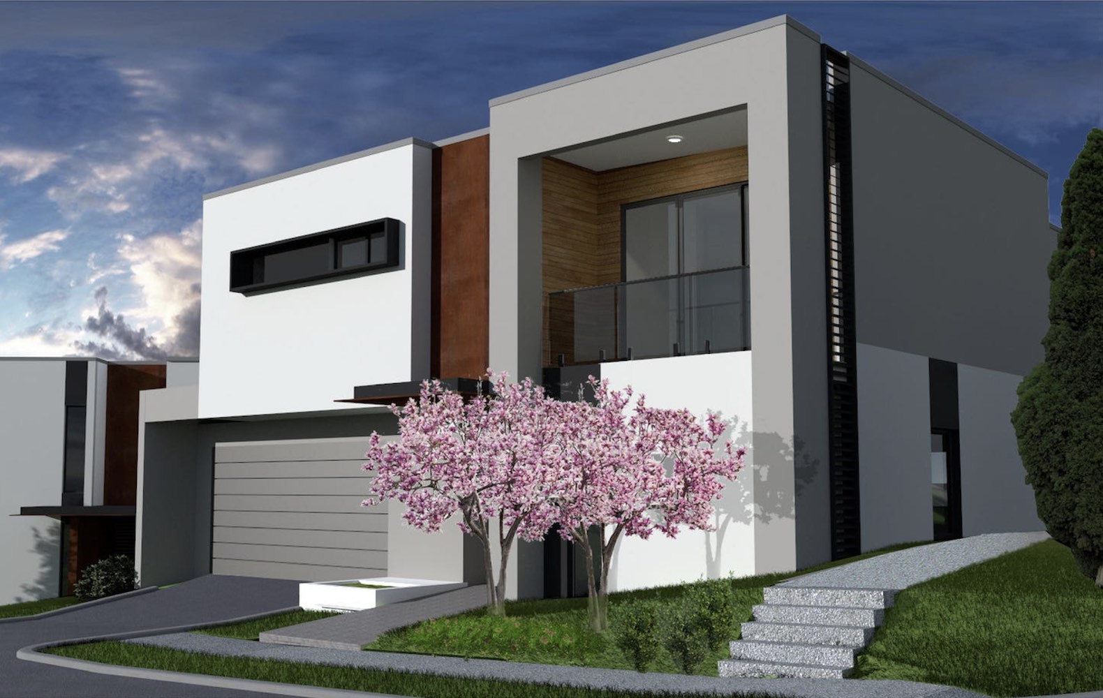 Fortuna Villa Estate - Golden Square render