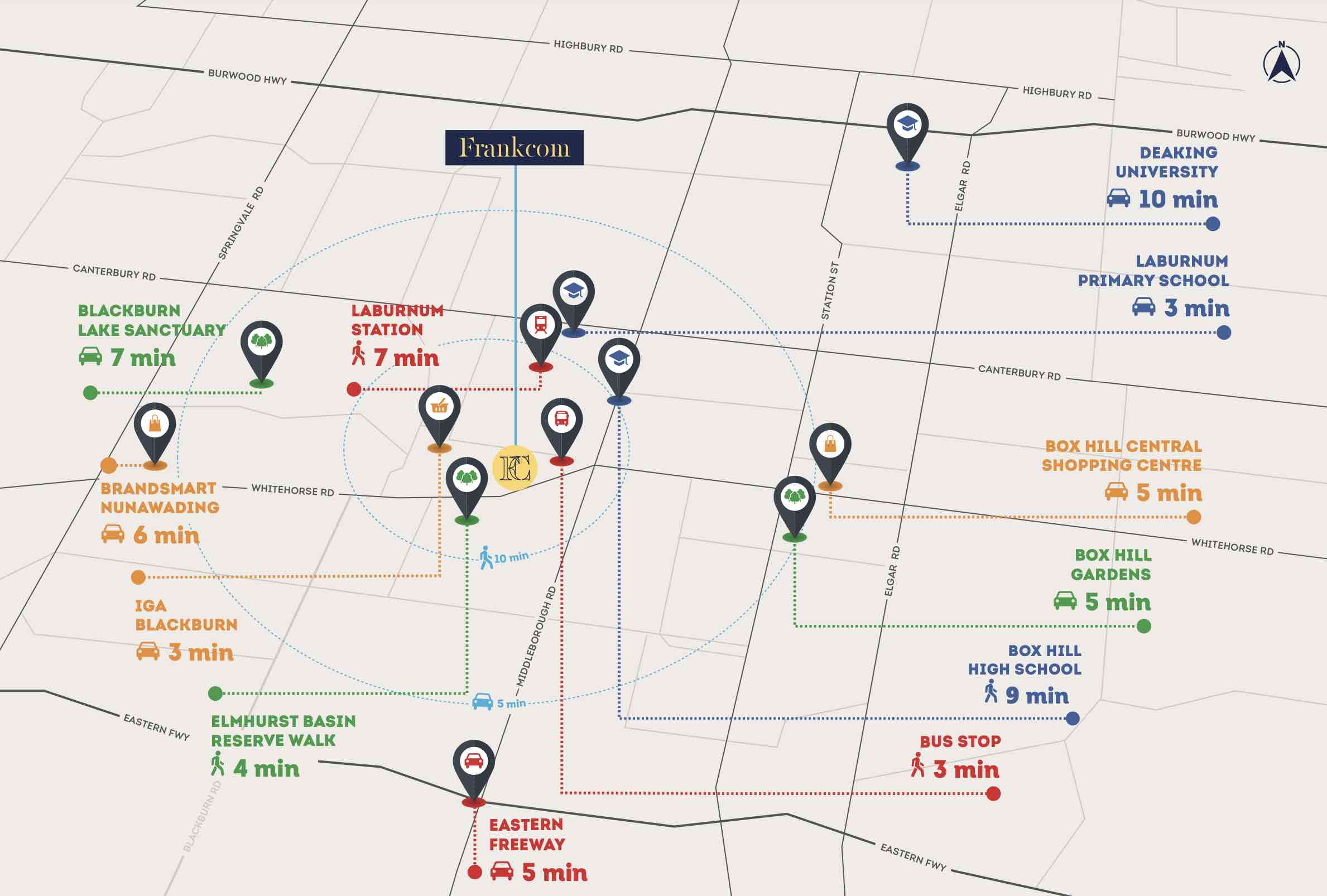 Frankcom Estate - Blackburn Location map