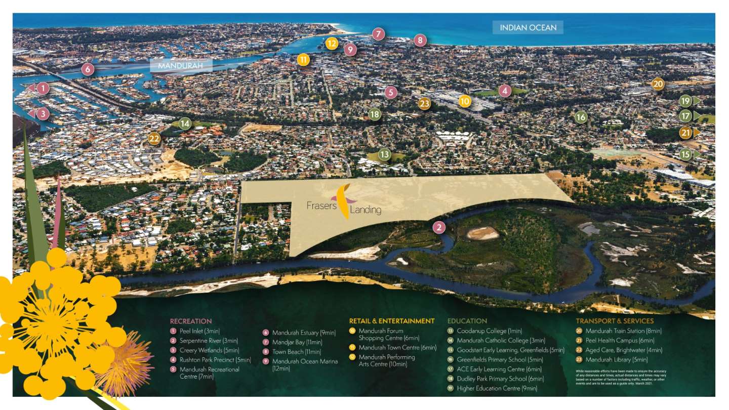 Frasers Landing Estate - Coodanup Aerial