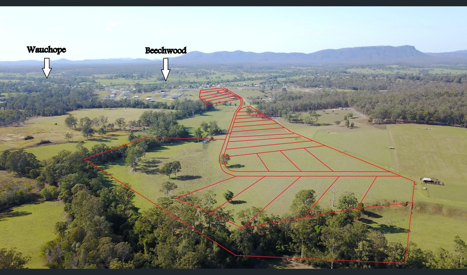 Frazers Creek Estate - Beechwood Aerial