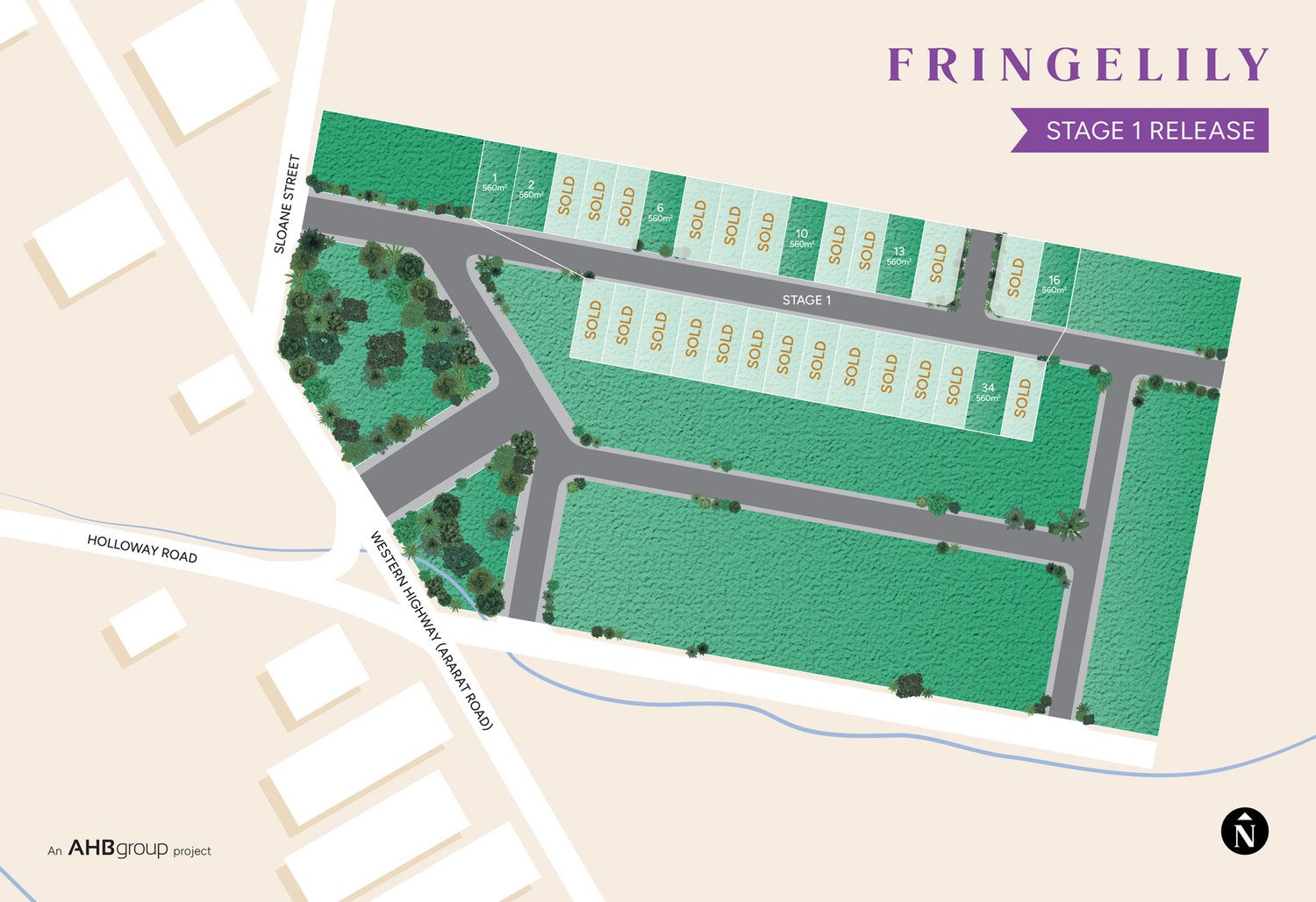 Fringelily Estate - Stawell Release Map