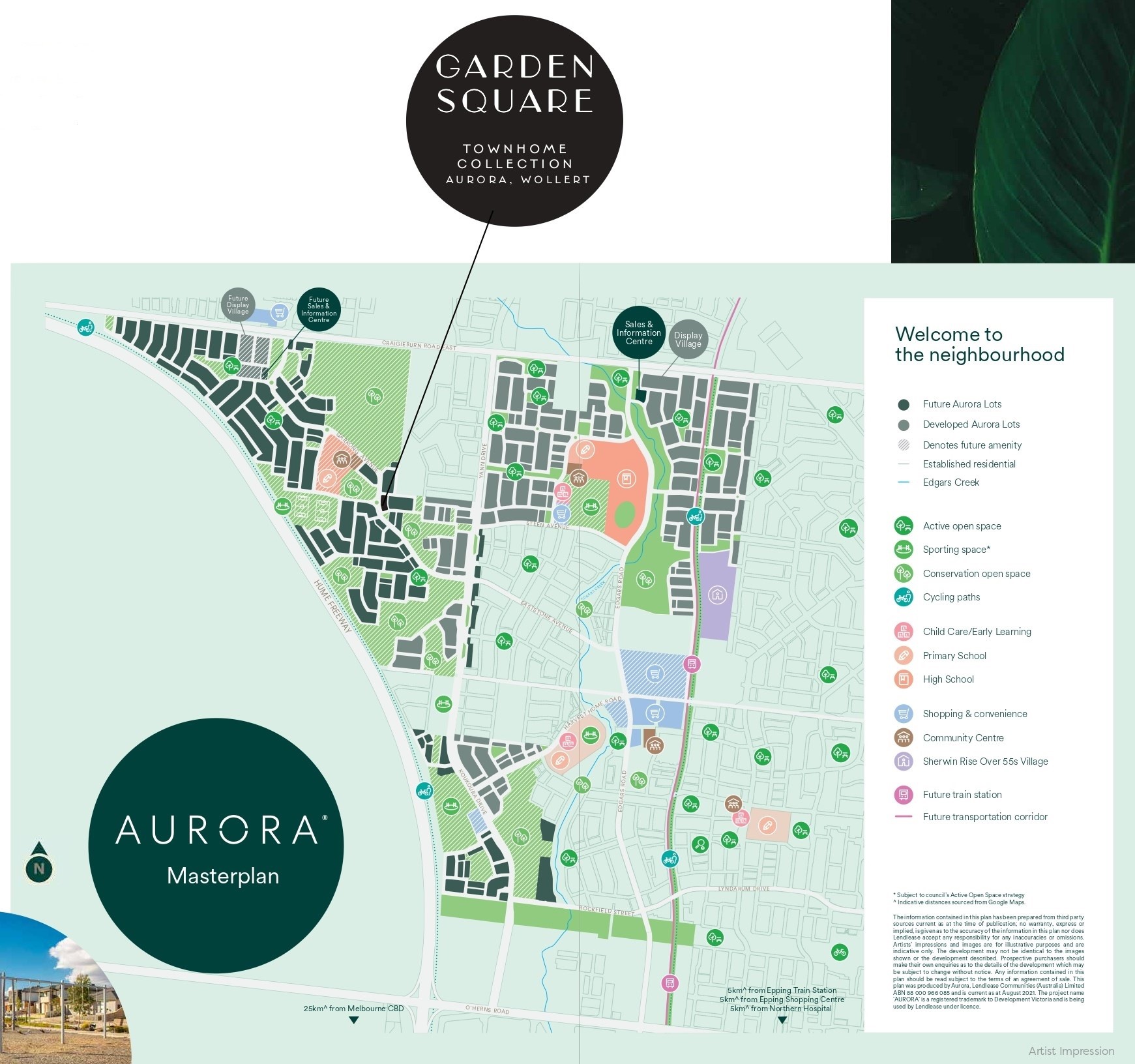 Garden Square Townhomes at Aurora - Wollert Location Map