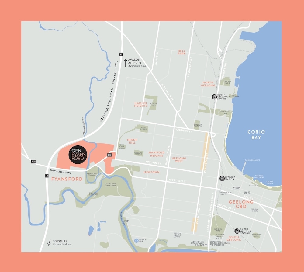 Gen Fyansford Estate - Fyansford Location Map