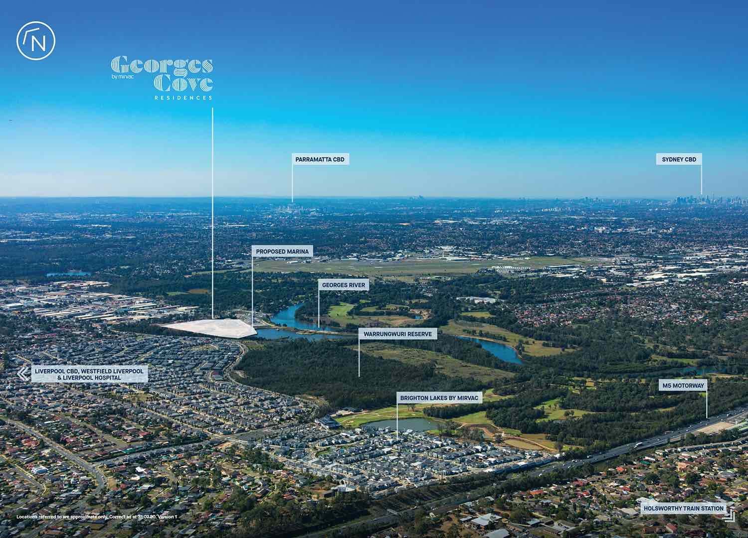 Georges Cove Residences - Moorebank Aerial