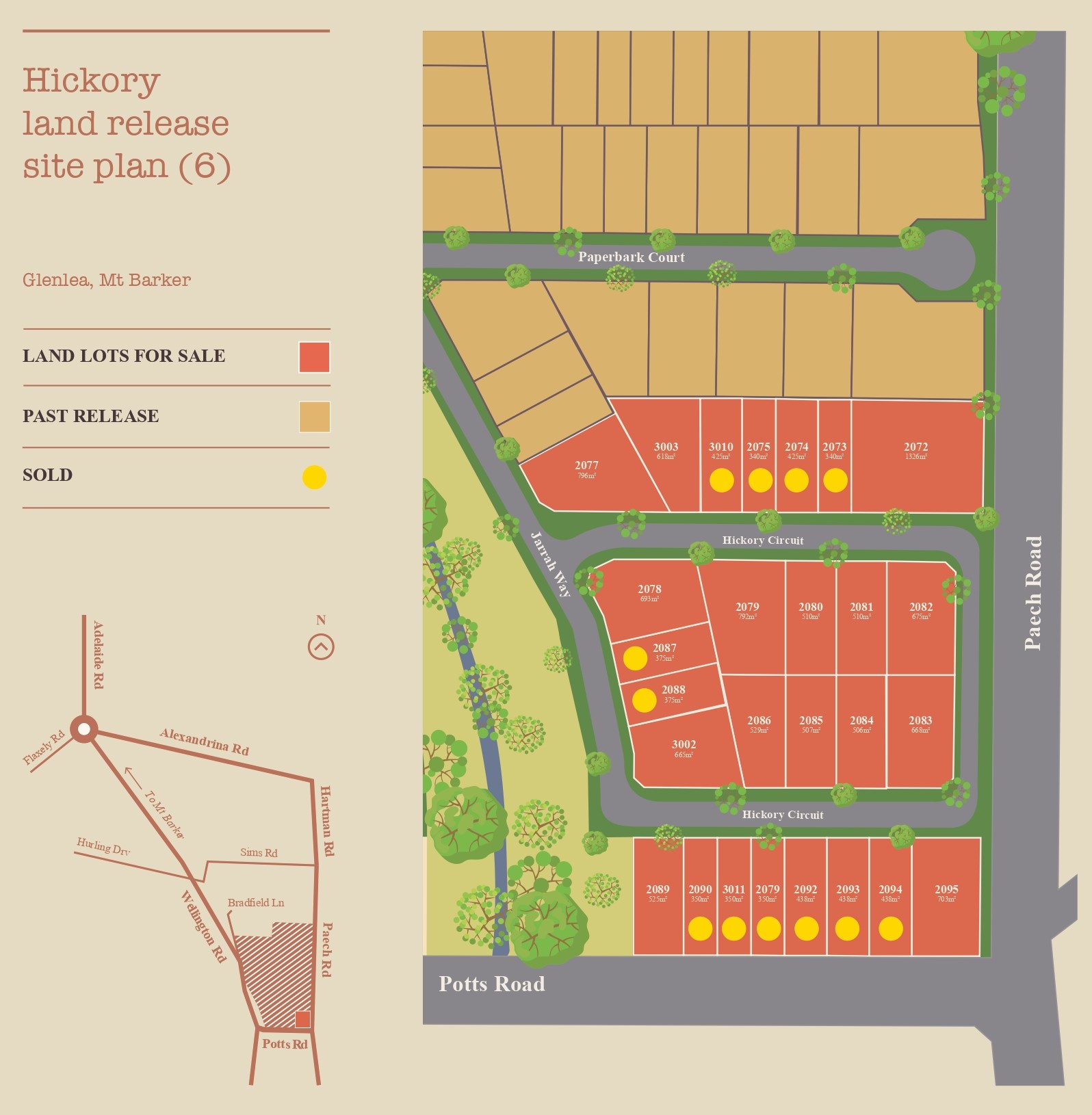 Glenlea Estate - Mount Barker Release Map