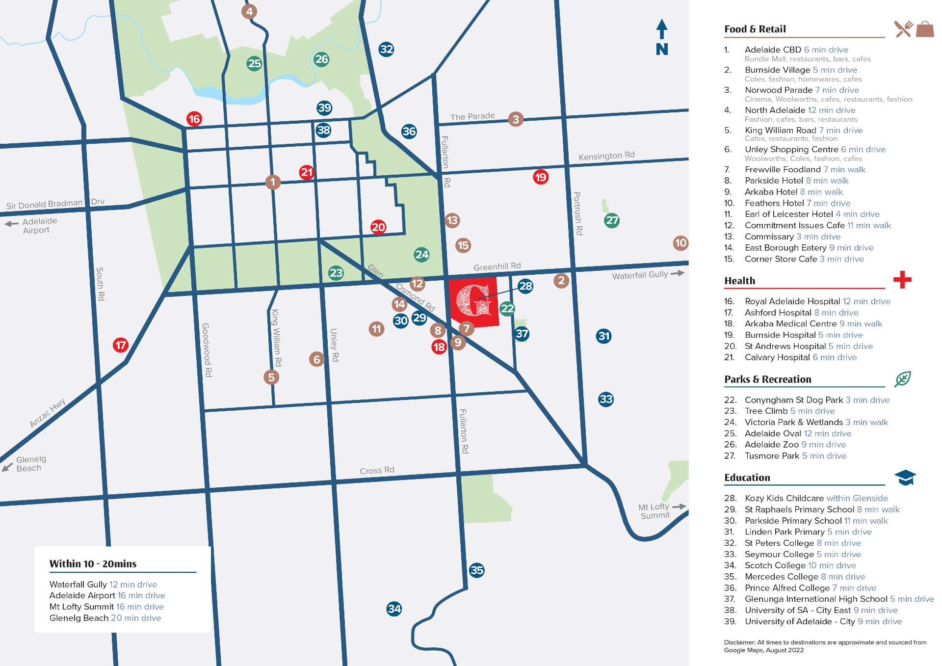 Glenside Estate - Glenside Location 2 Location Map