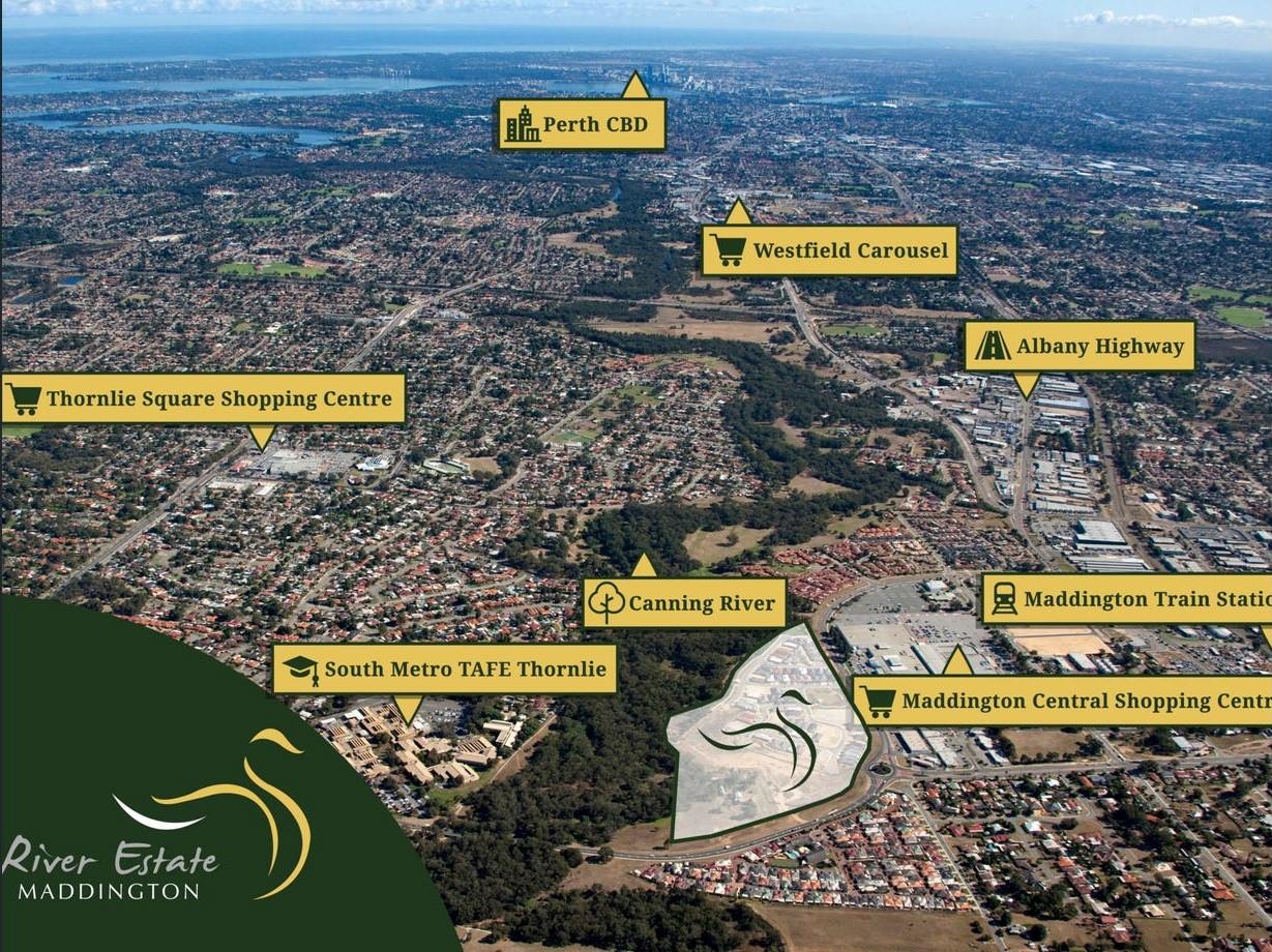 Golden Maddington River Estate - Maddington Aerial
