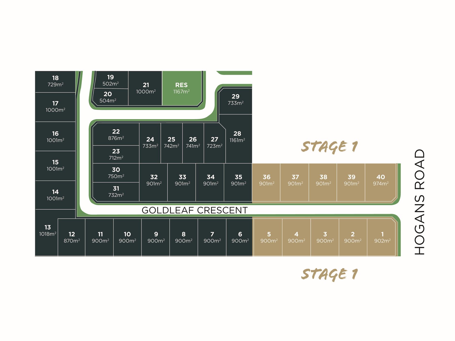 Goldleaf Estate - Yarrawonga Release Map
