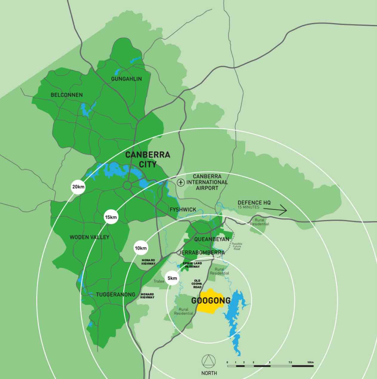 Googong Estate - Googong Location map