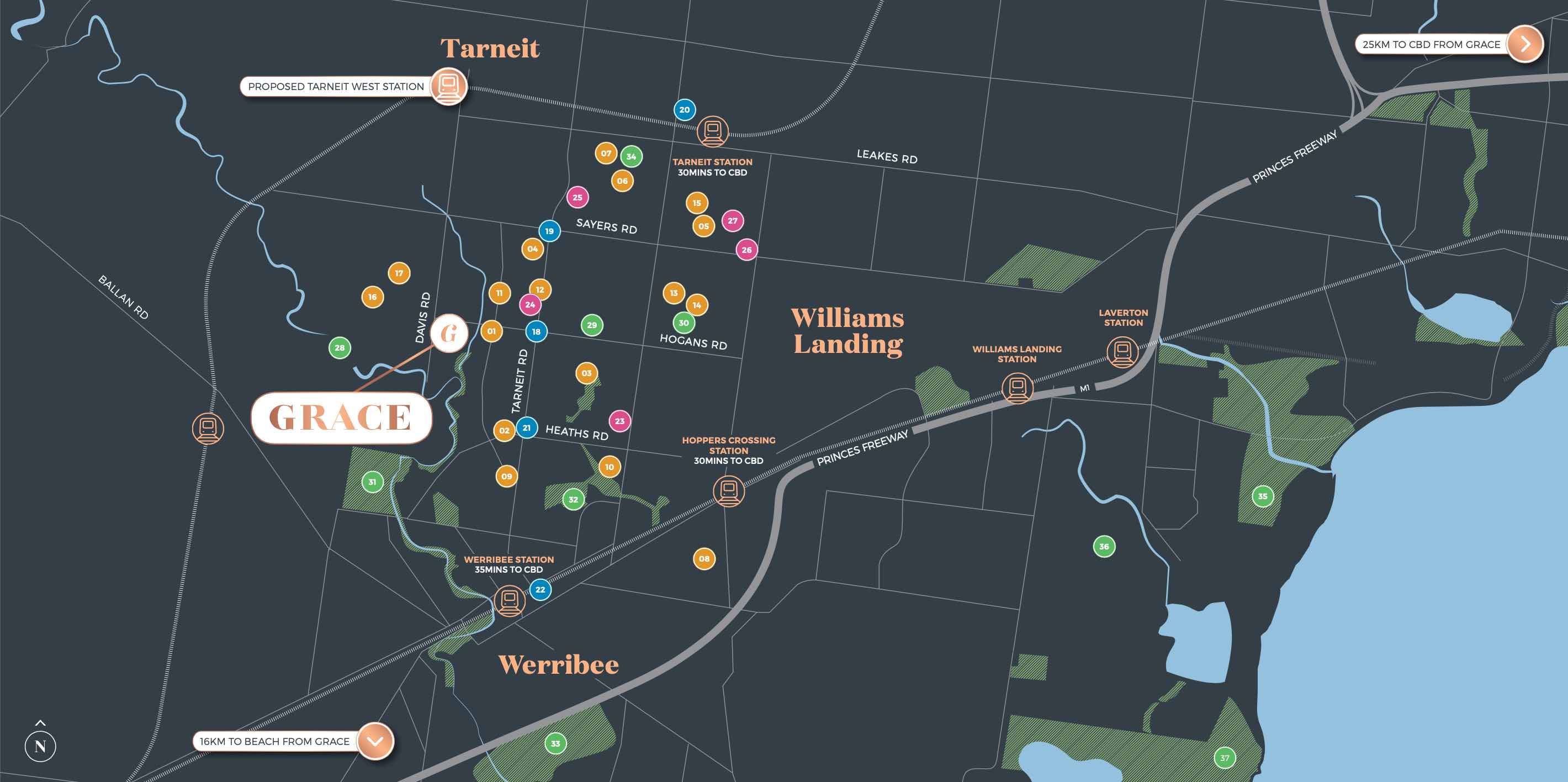 Grace Estate - Tarneit Location m Location Map