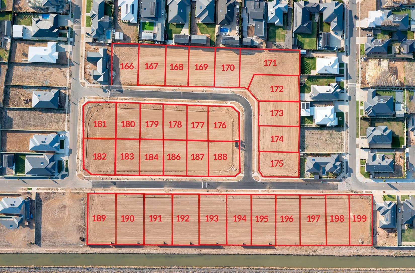 Grammar Park Gardens Estate - Shepparton Aerial
