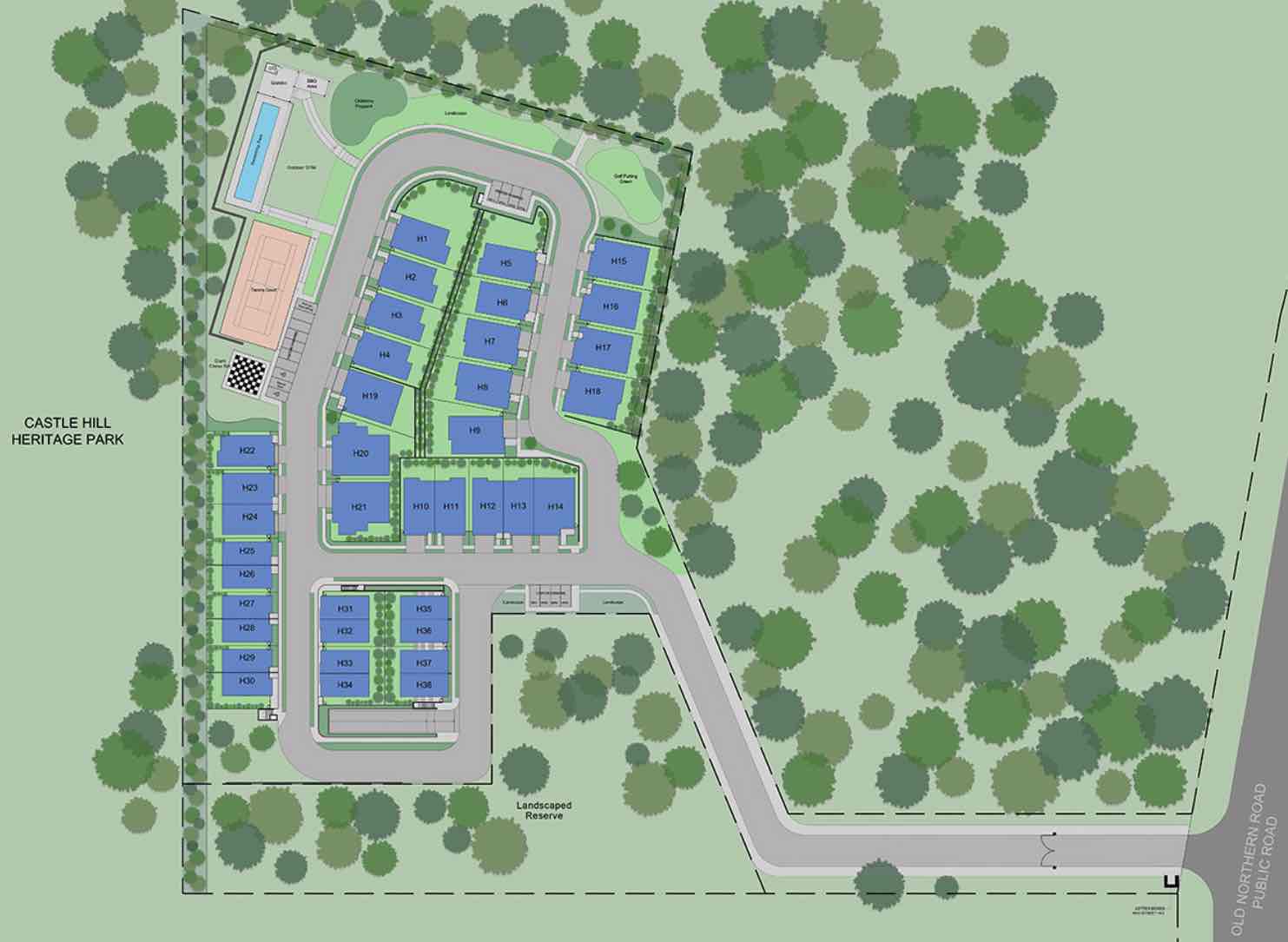 Grand Hill Estate - Castle Hill Masterplan