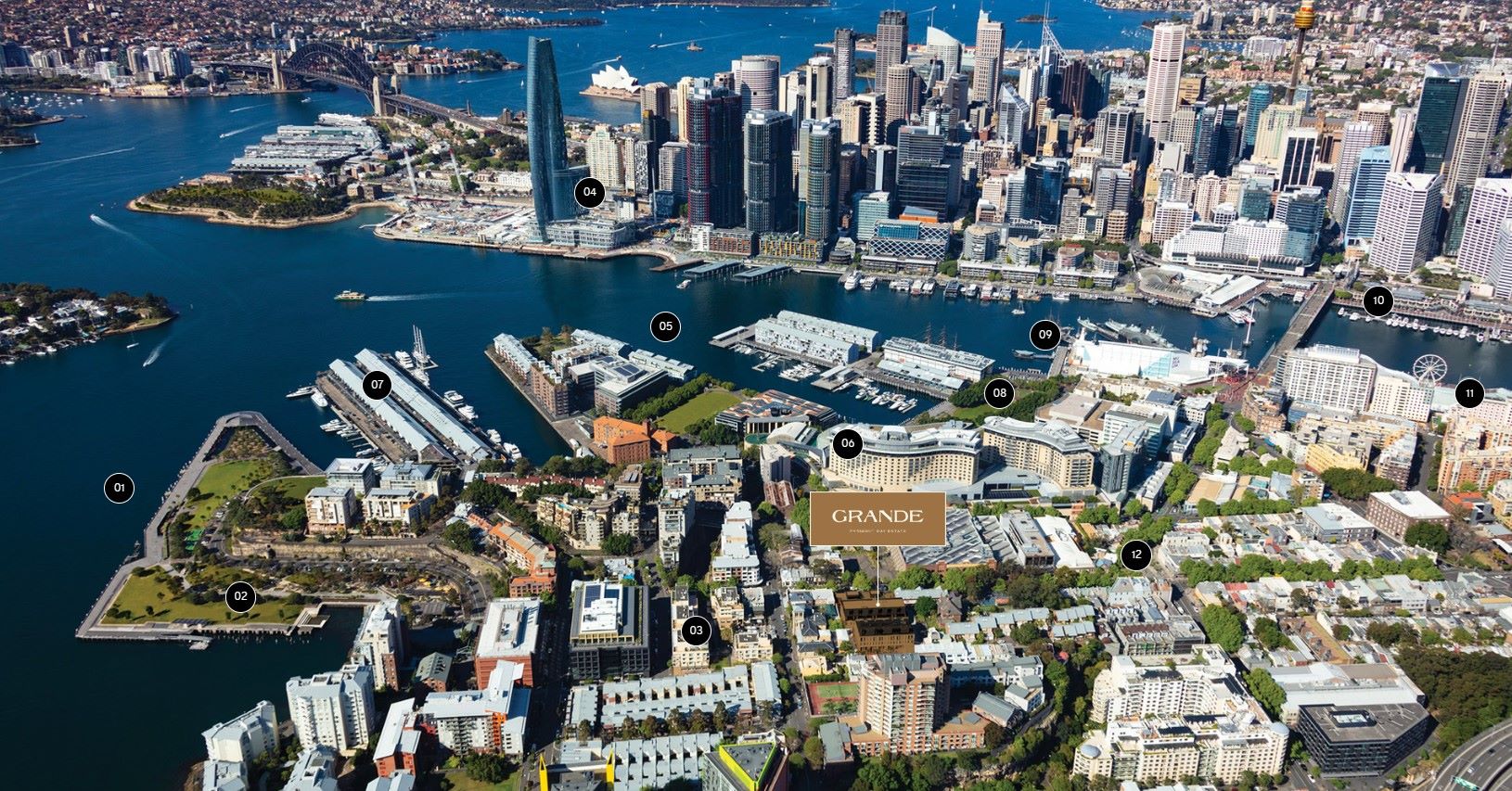 Grande Pyrmont Bay Estate - Pyrmont Aerial