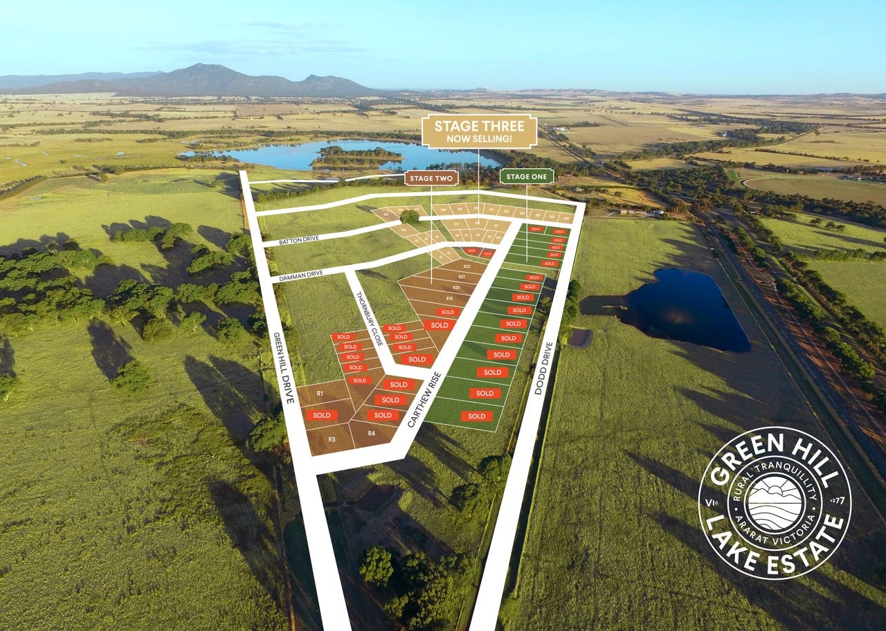 Green Hill Lake Estate - Ararat Aerial