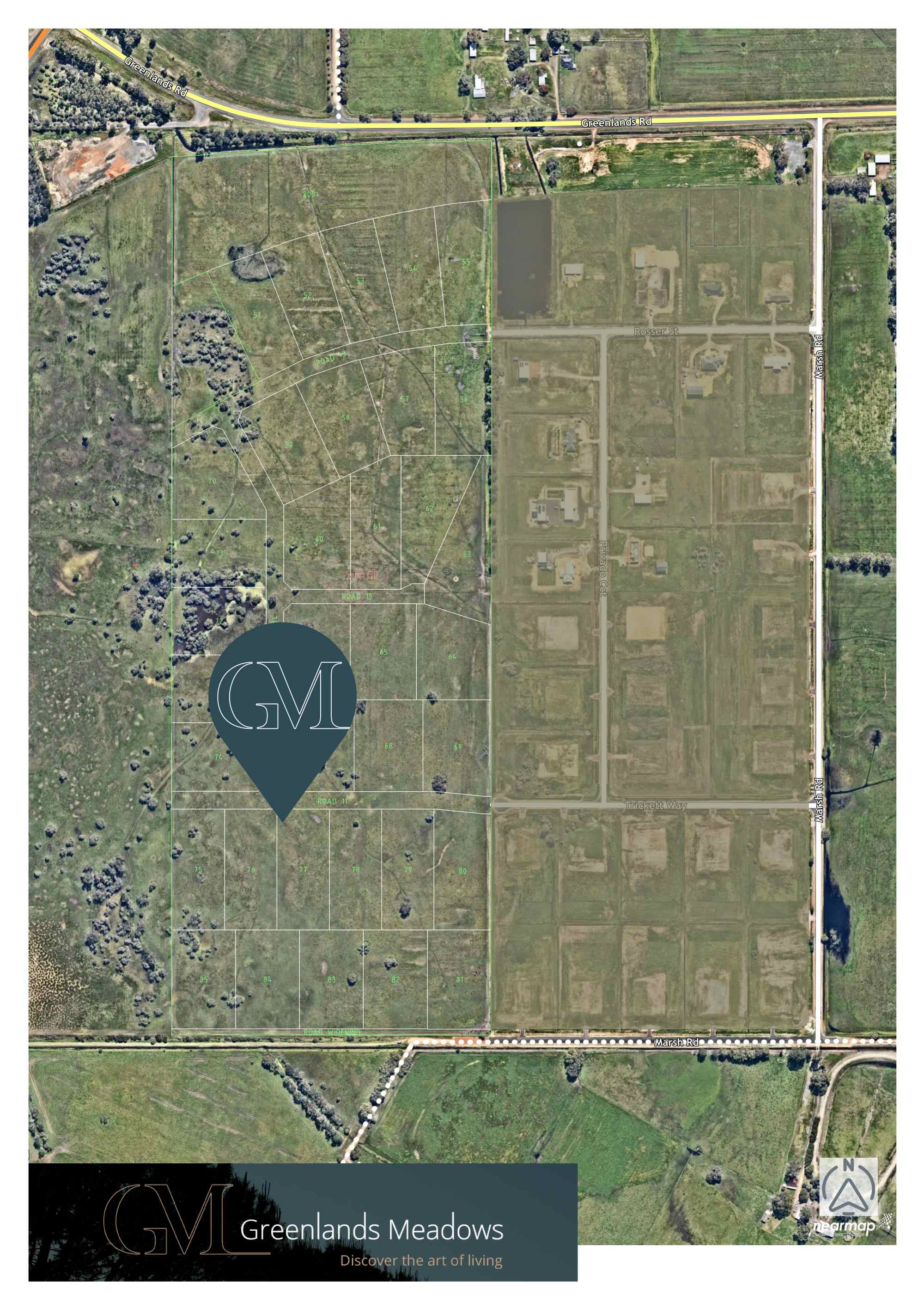 Greenlands Meadows Estate - West Pinj Aerial