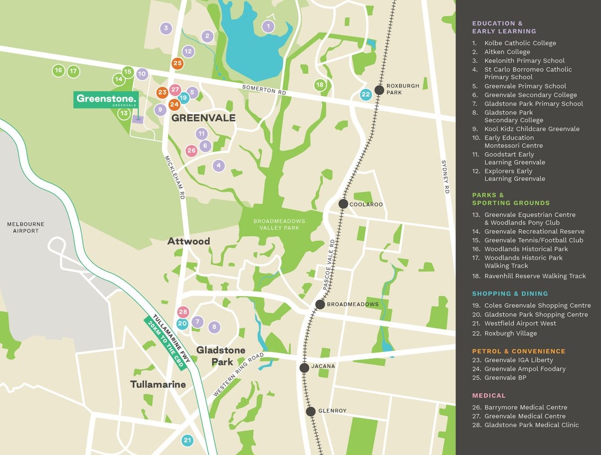 Greenstone Estate - Greenvale Location Map