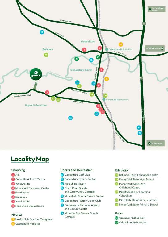 Greenvue Estate - Upper Caboolture Location Map