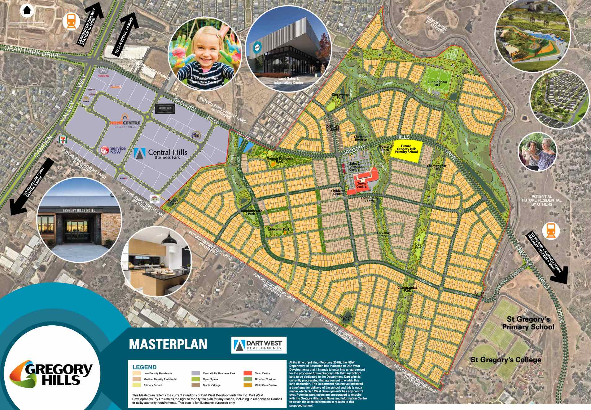 Gregory Hills Estate - Gregory Hills Masterplan