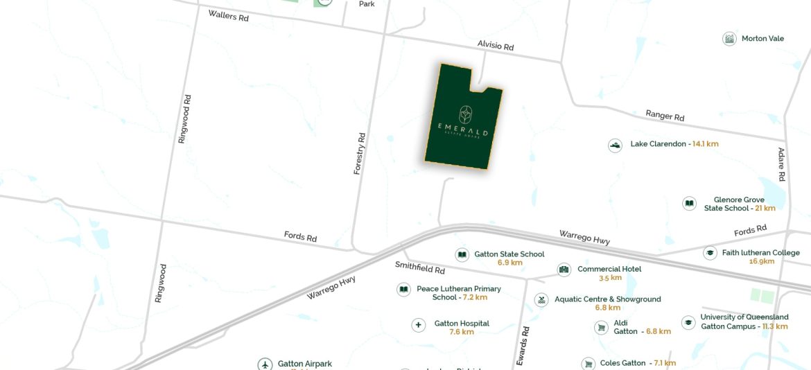 Grevillea Estate - Adare Location Map