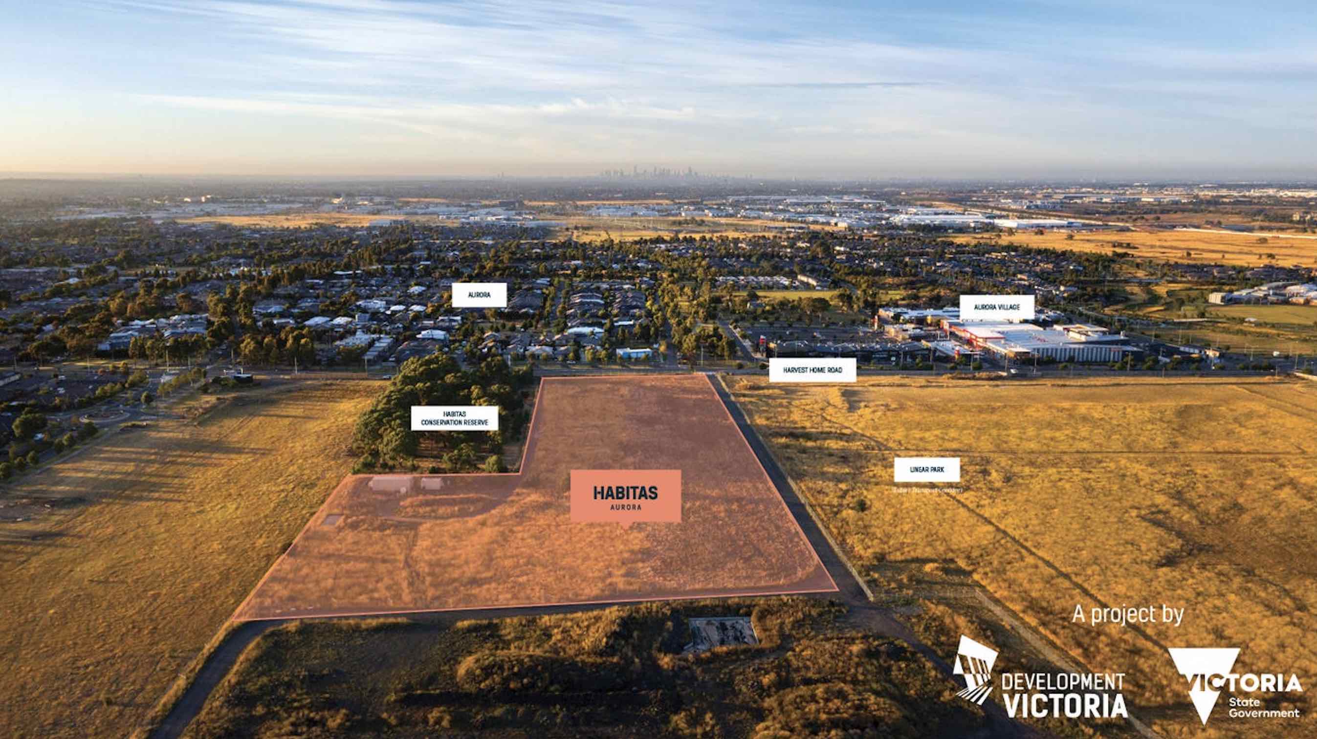 Habitas at Aurora Estate - Wollert Aerial