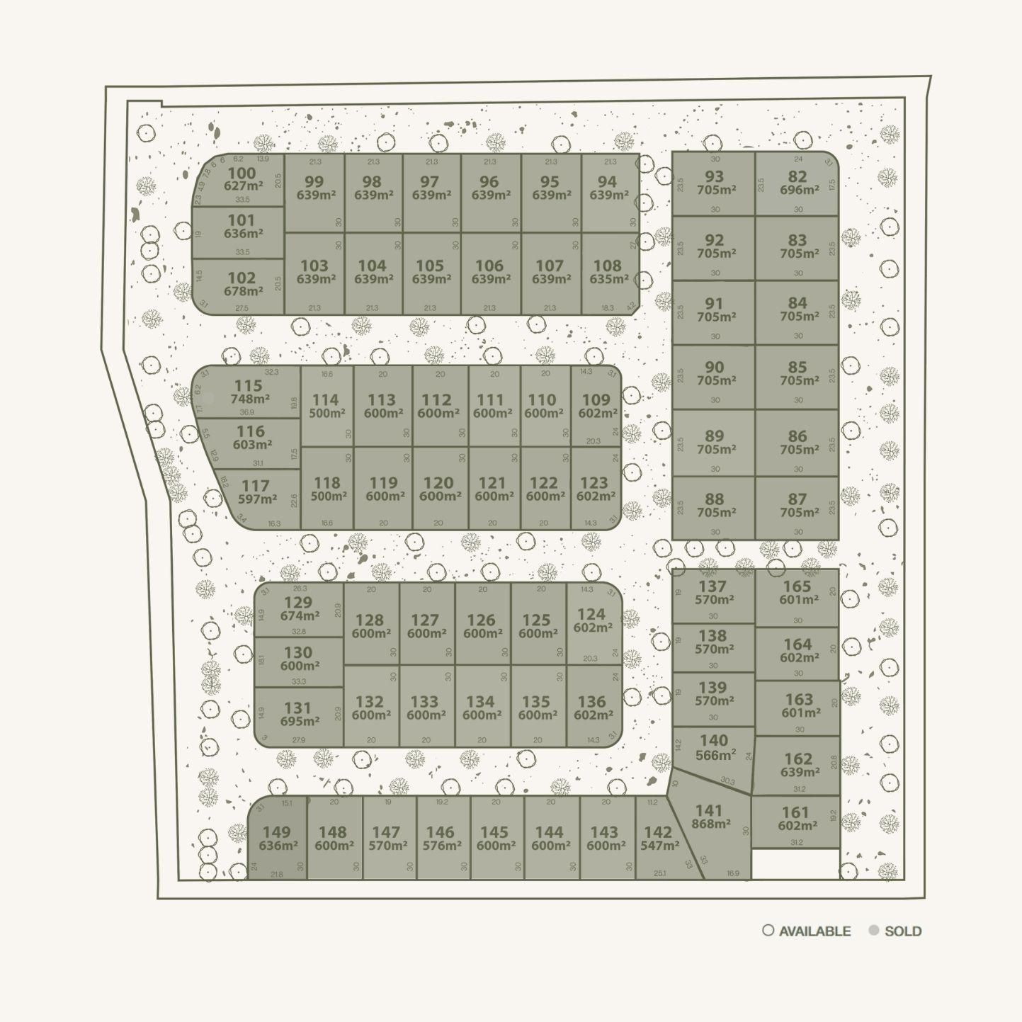 Habitat Estate - Mount Kynoch Release Map