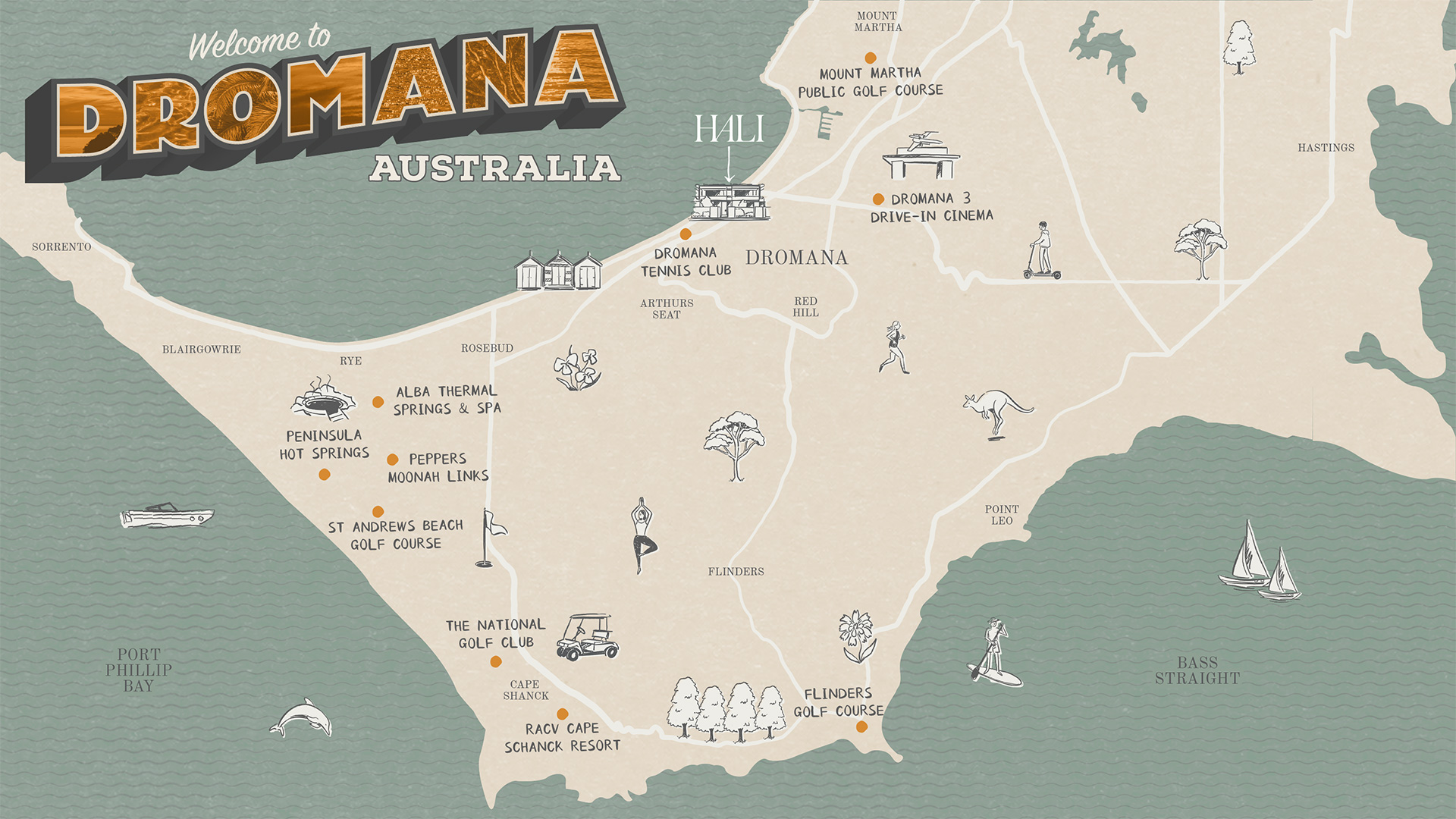Hali Townhomes - Dromana Location Map
