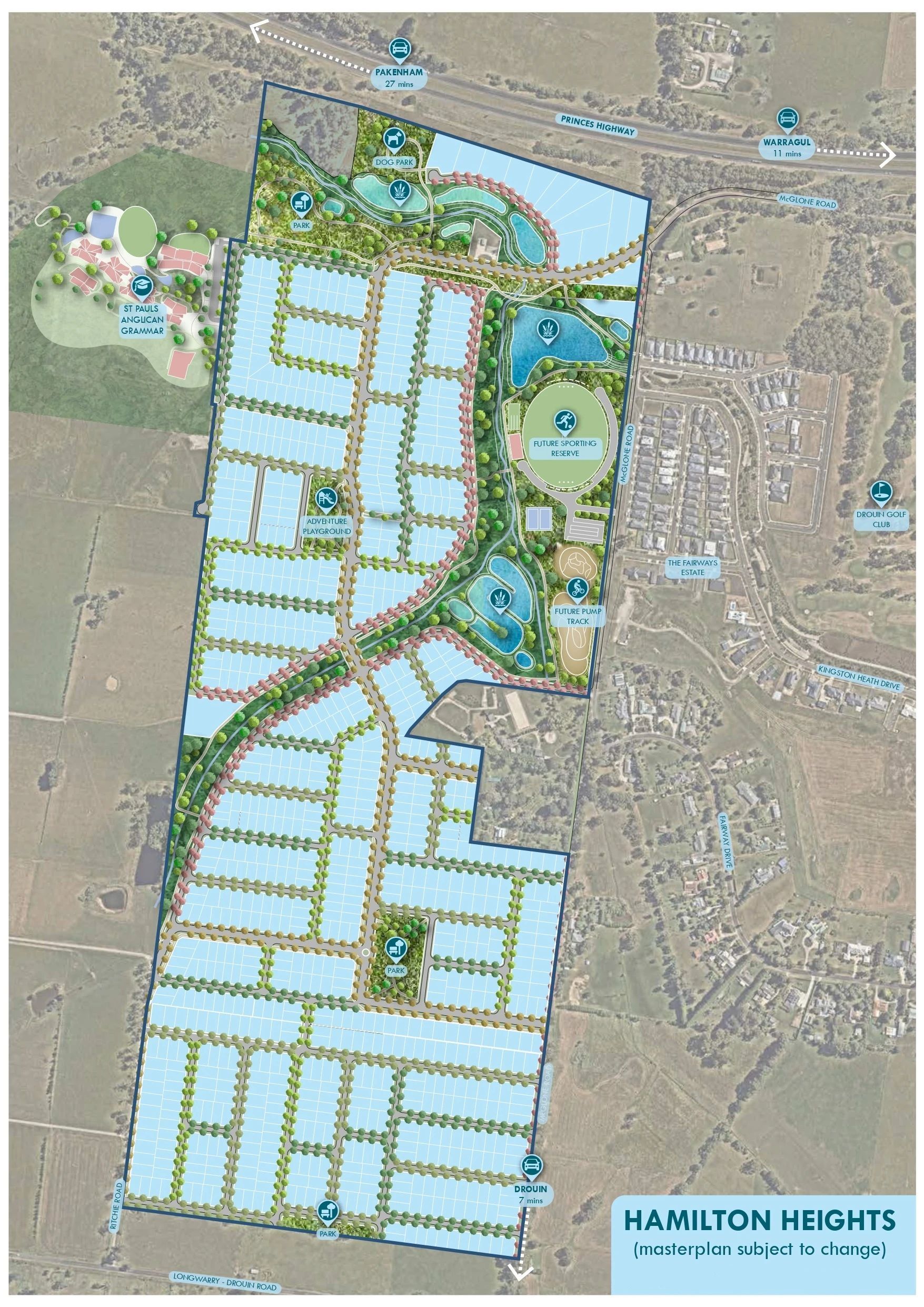 Hamilton Heights Estate - Drouin Masterplan