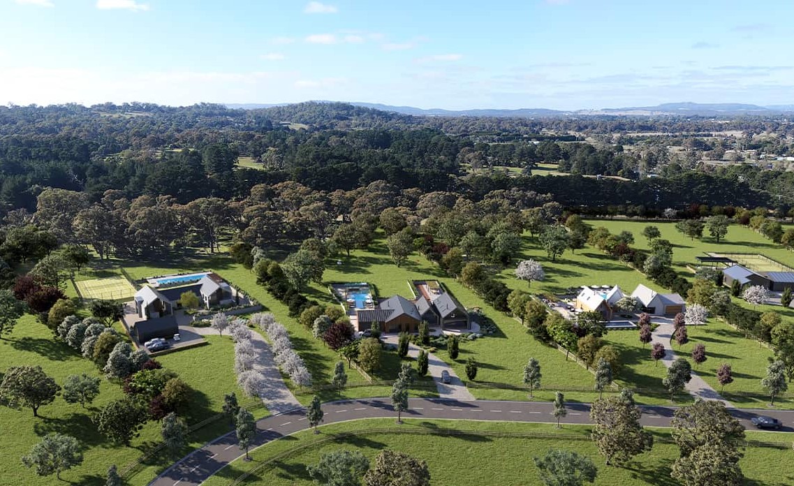 Hammond Lane Estate - Kyneton Aerial