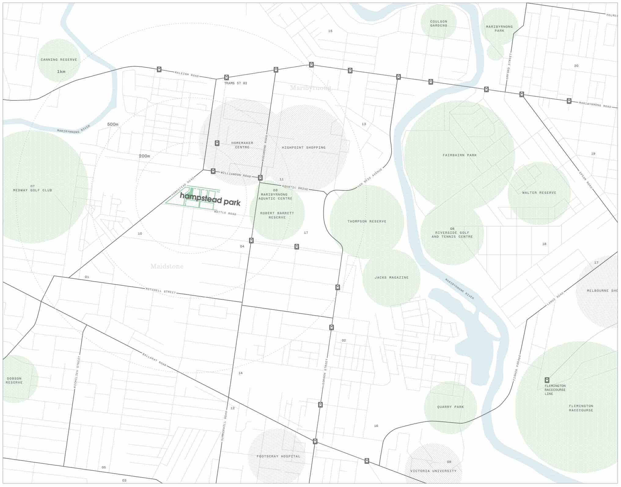 Hampstead Park Maidstone Location map