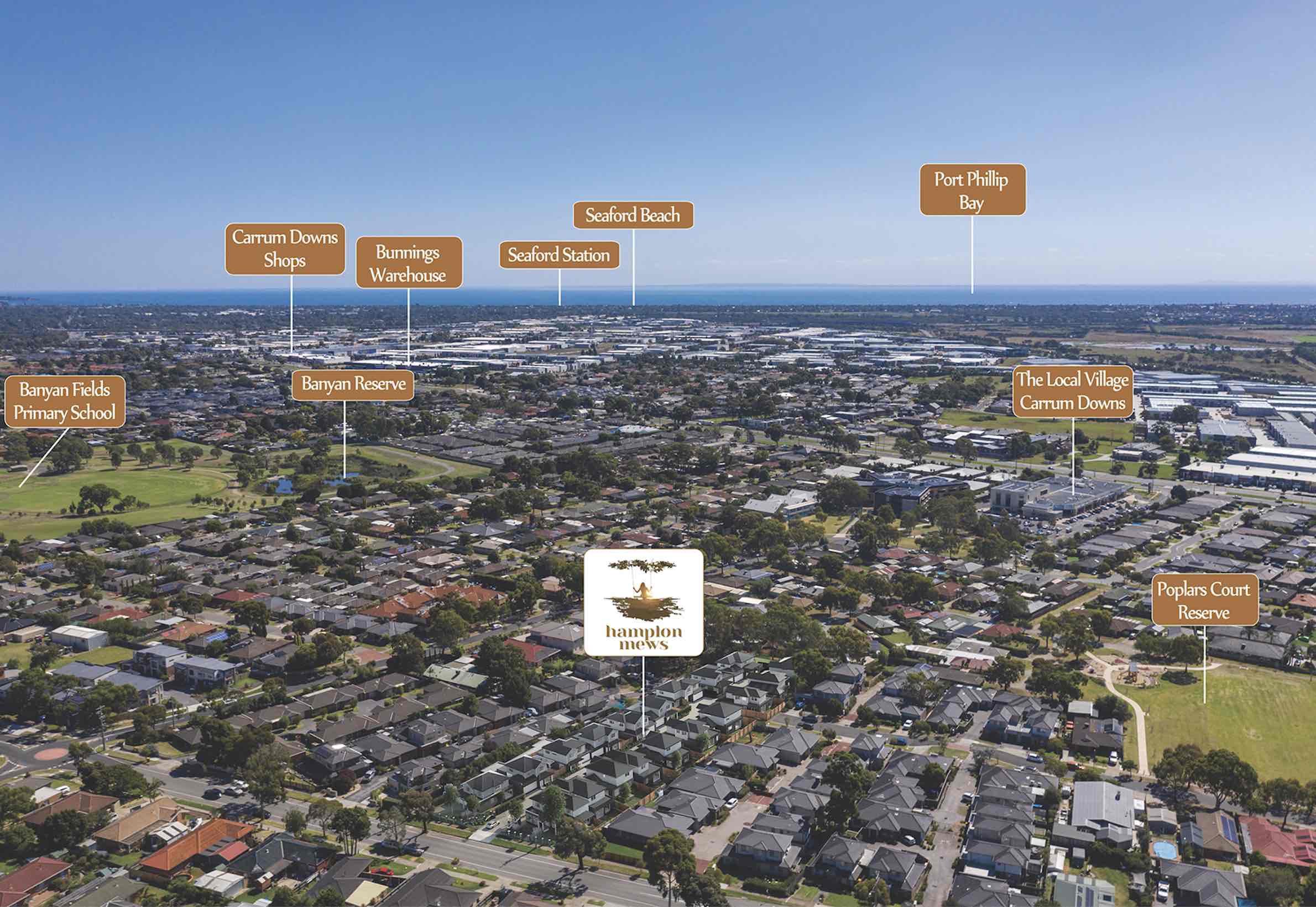 Hampton Mews Estate - Carrum Downs Aerial