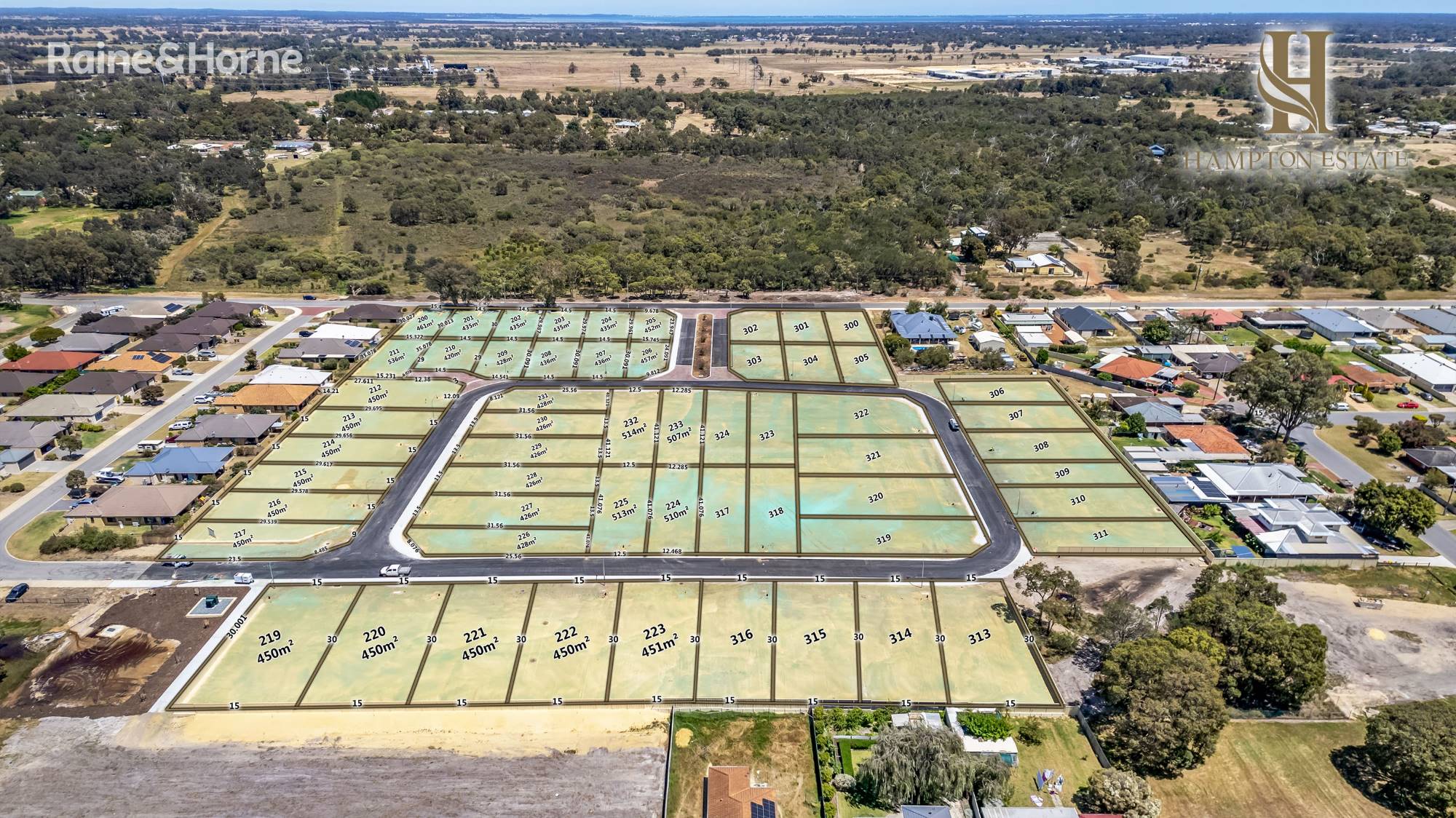 Hampton Park Estate - Pinjarra Aerial