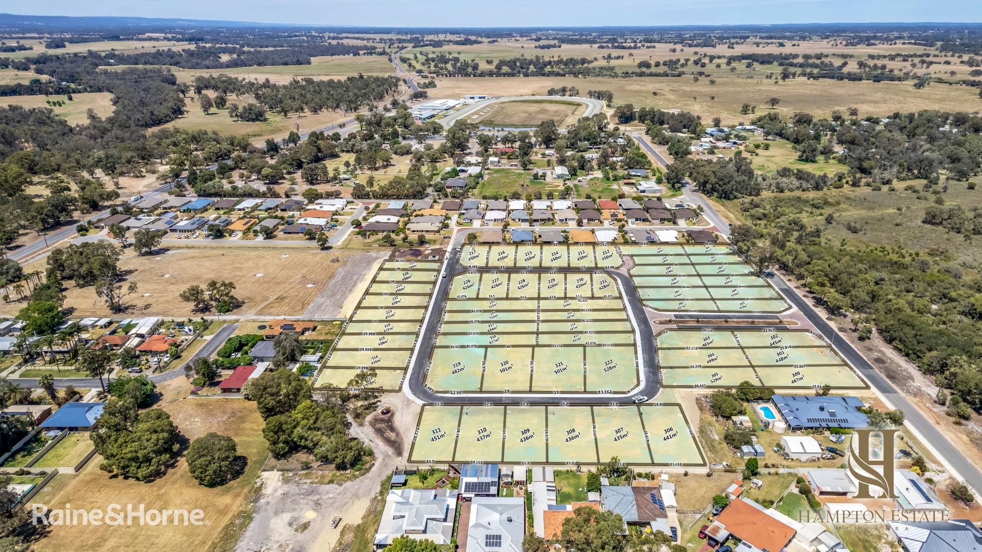 Hampton Park Estate - Pinjarra Aerial