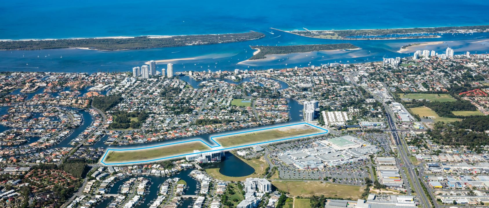 Harbour Shores Estate - Biggera Waters Aerial