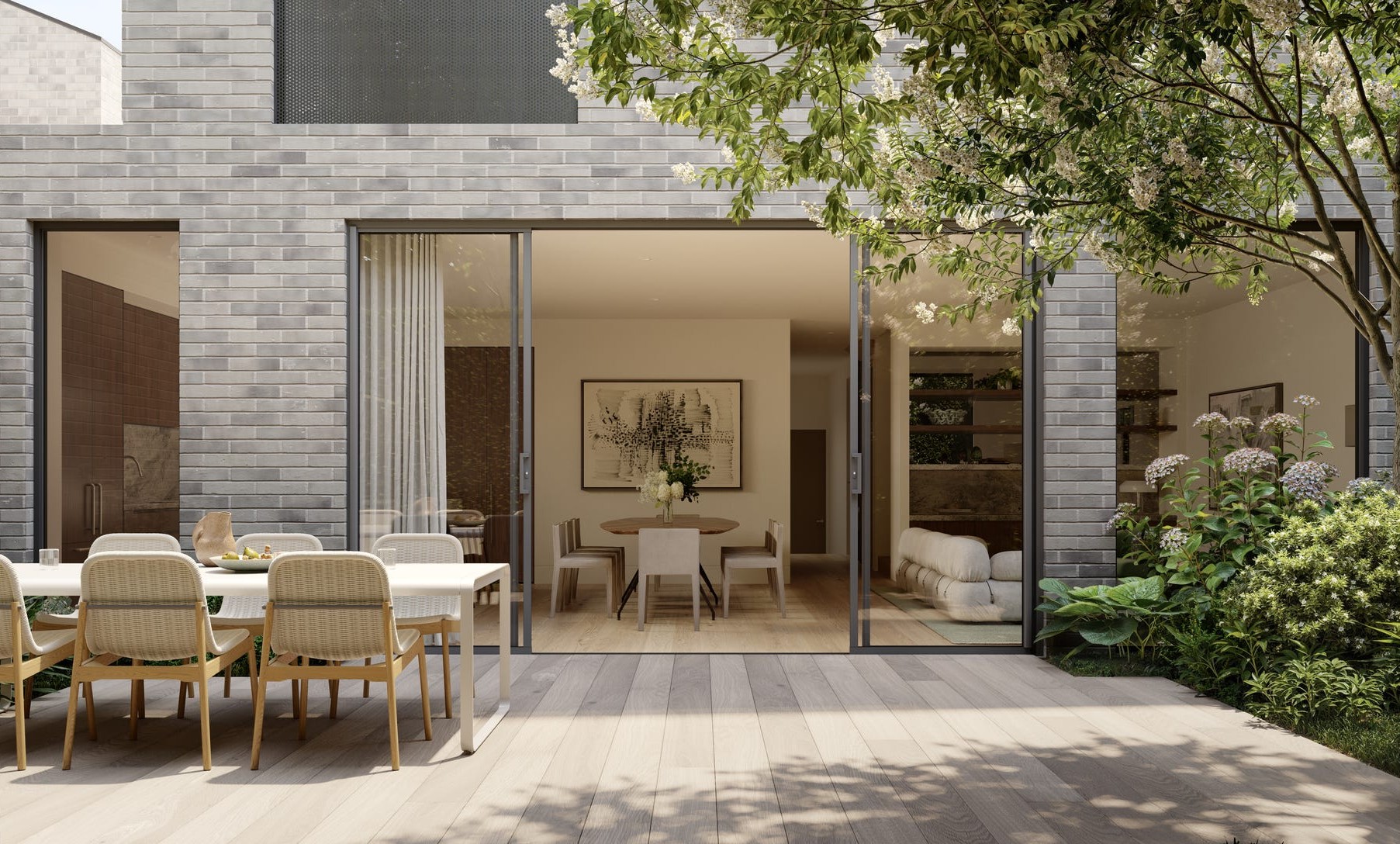 Harcourt Lane Townhomes - Hawthorn East Backyard