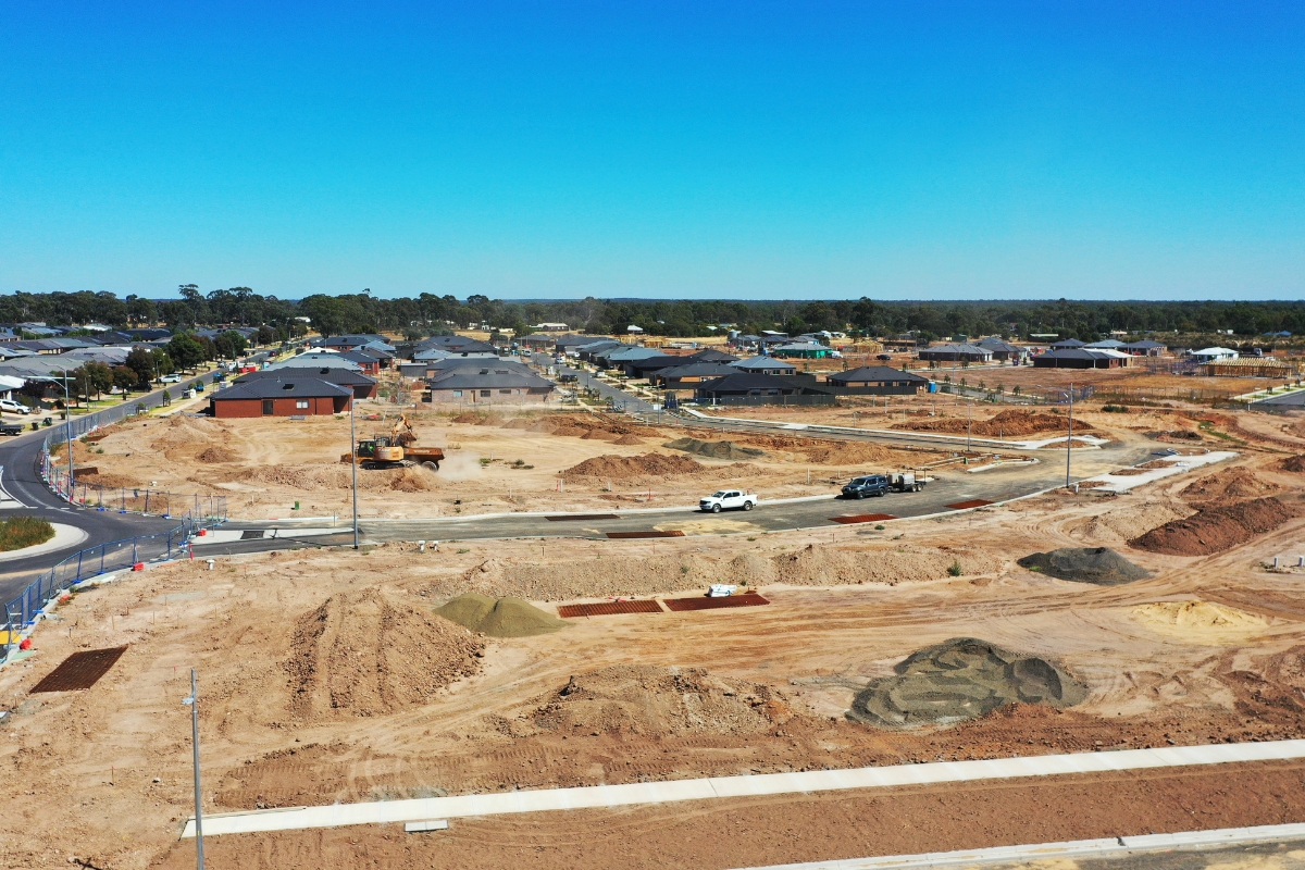 Harlowe Bendigo Estate - Huntly Construction Progress