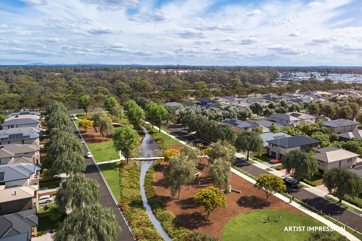 Harlowe Bendigo Estate - Huntly Render