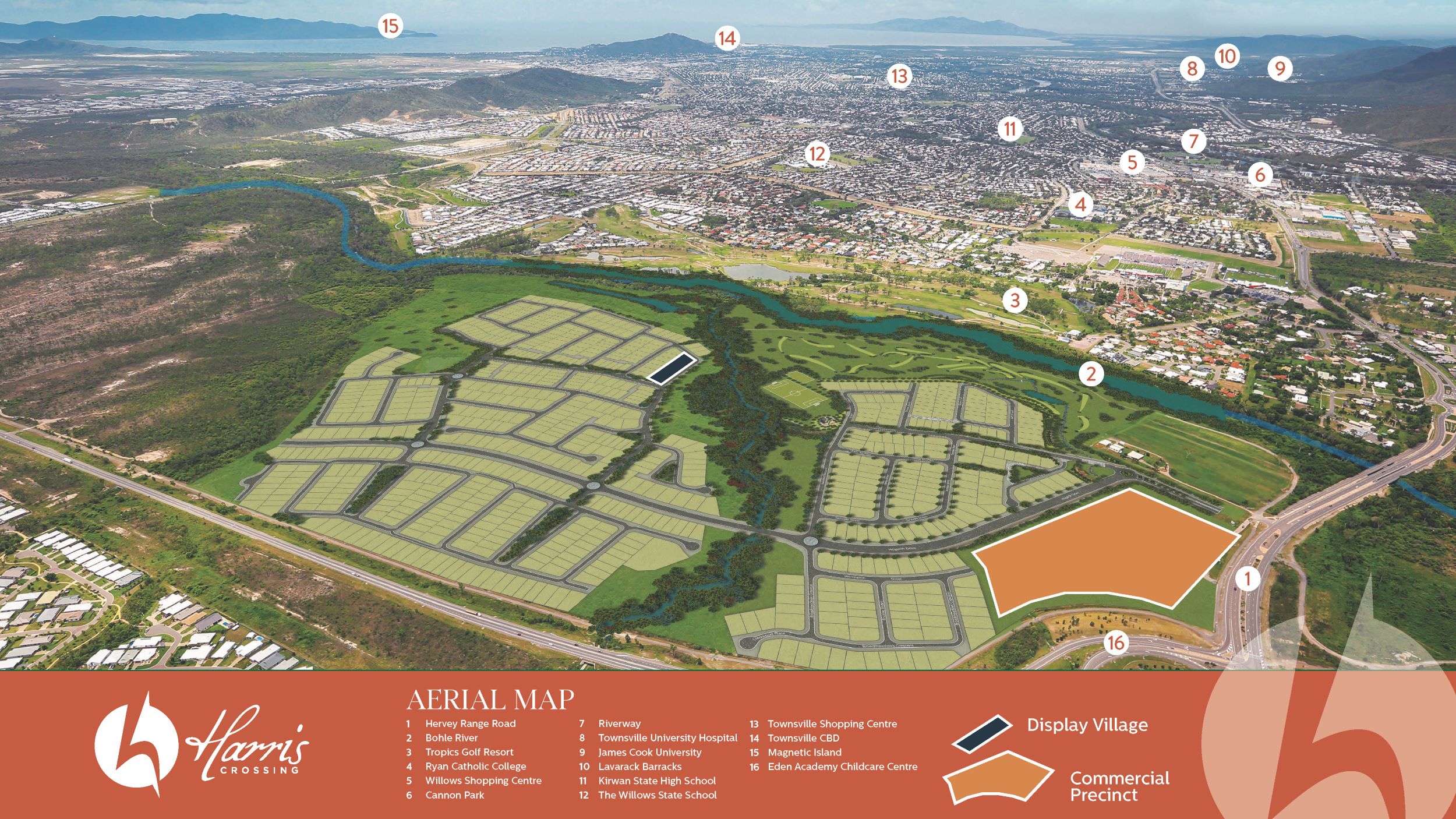 Harris Crossing Estate - Bohle Plains Aerial