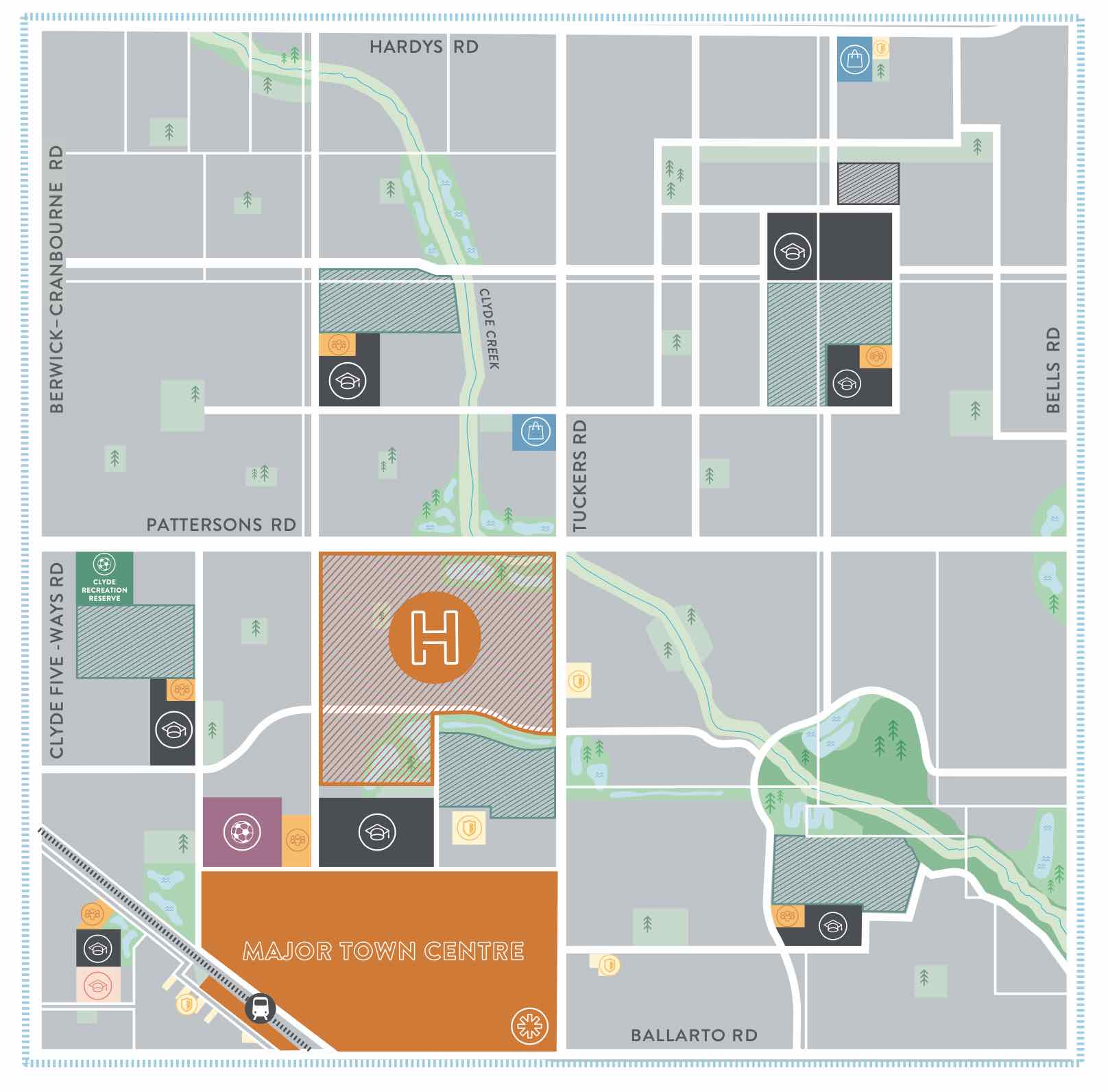 Hartleigh Clyde Location map