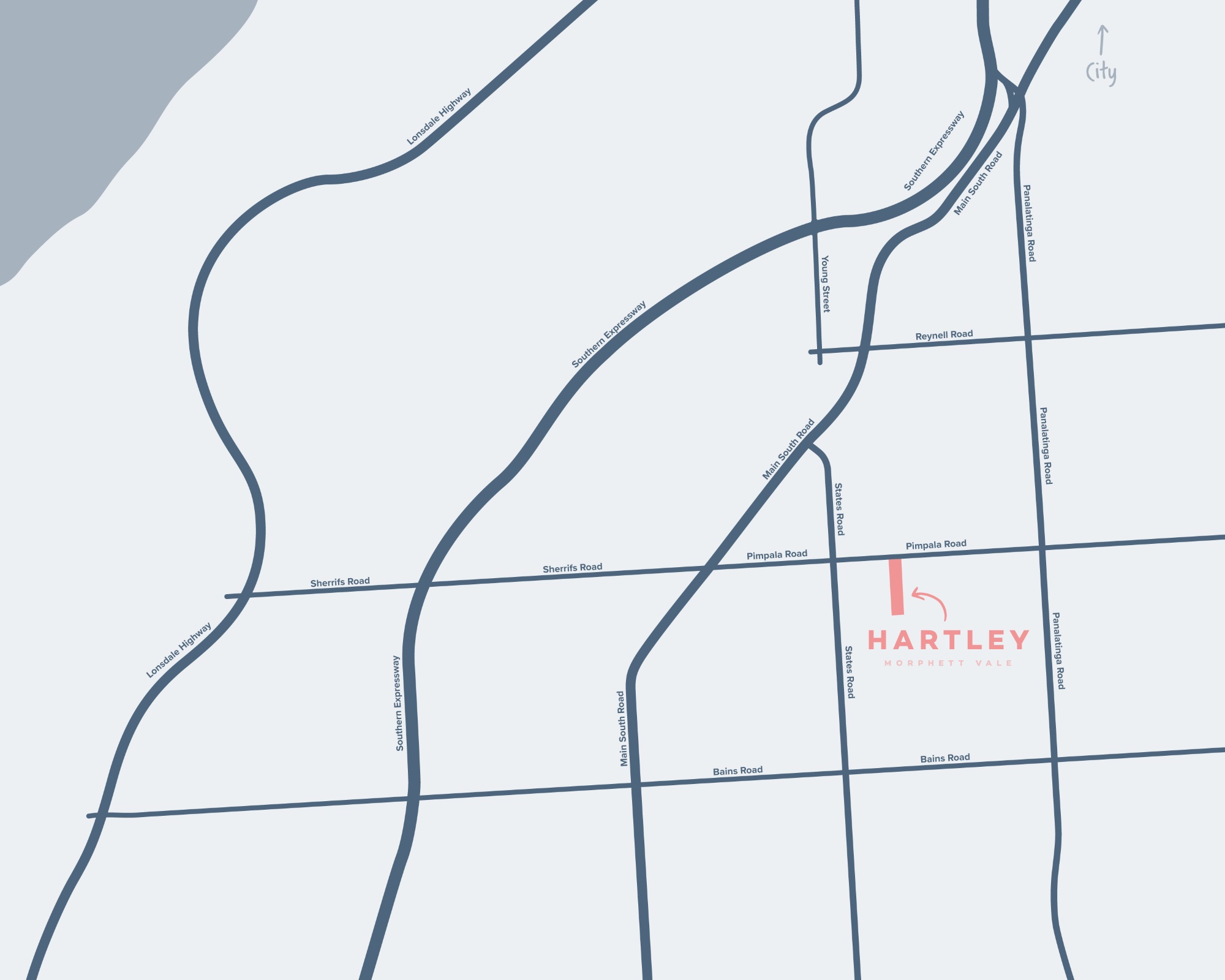 Hartley Estate - Morphett Vale Location Map