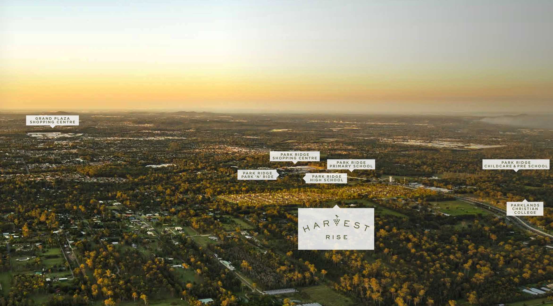 Harvest Rise Estate - Greenbank Aerial