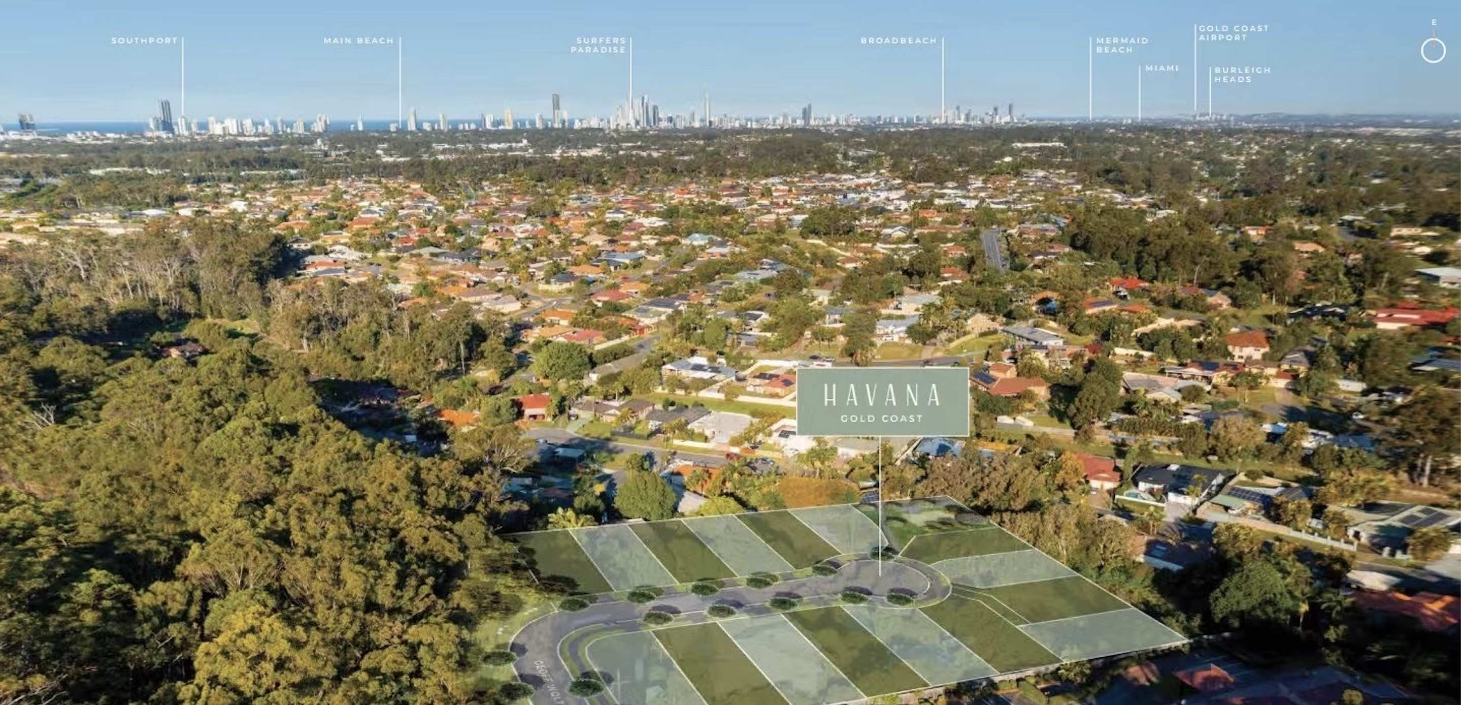 Havana Estate - Molendinar Aerial