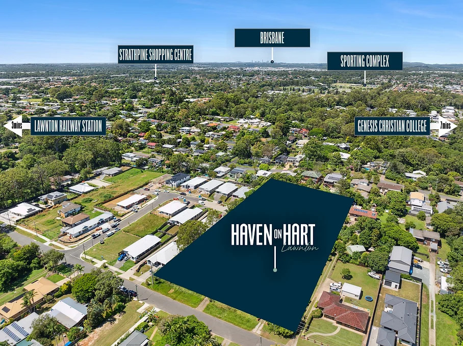 Haven on Hart Estate - Lawnton Aerial