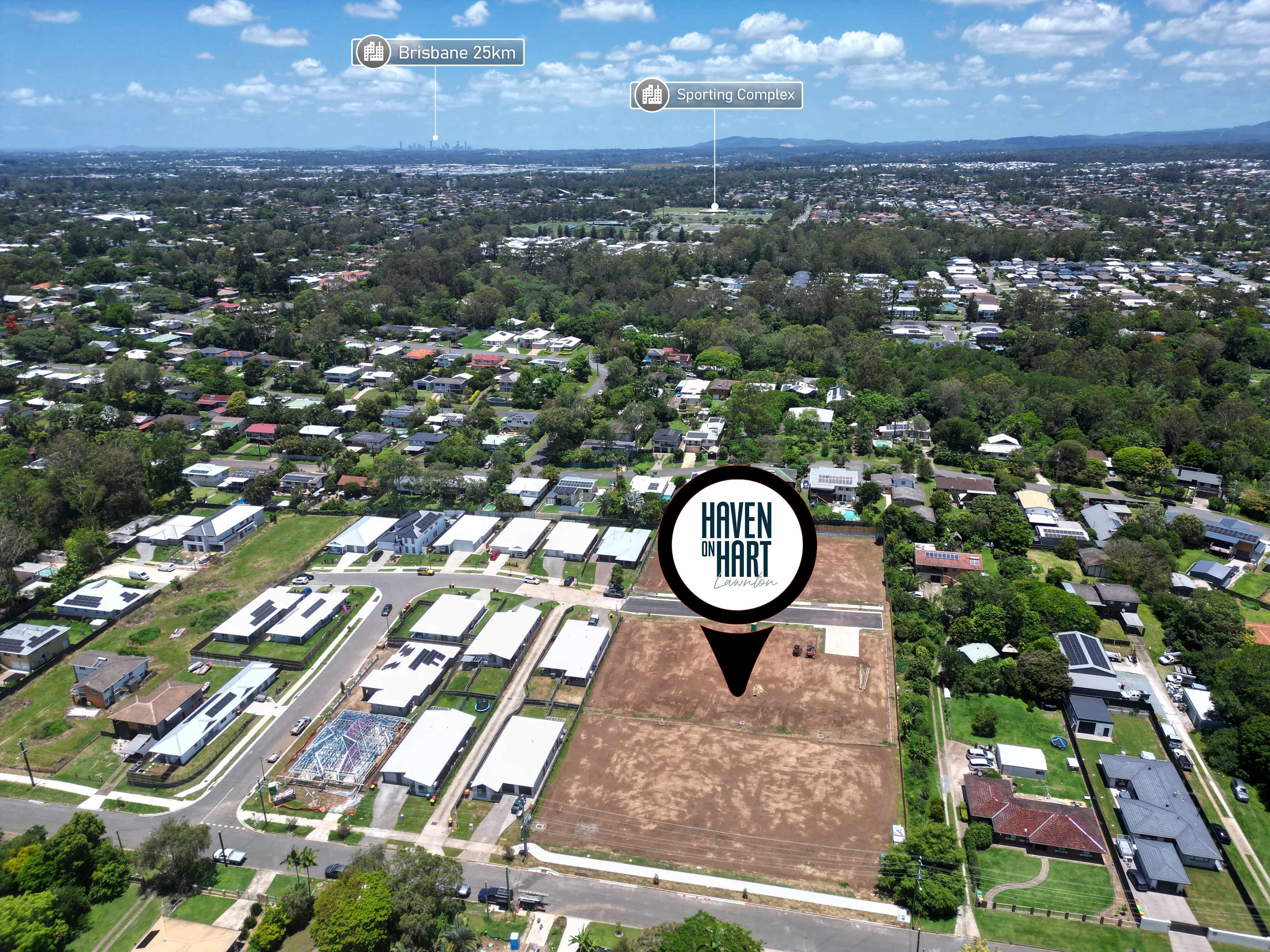 Haven on Hart Estate - Lawnton Aerial