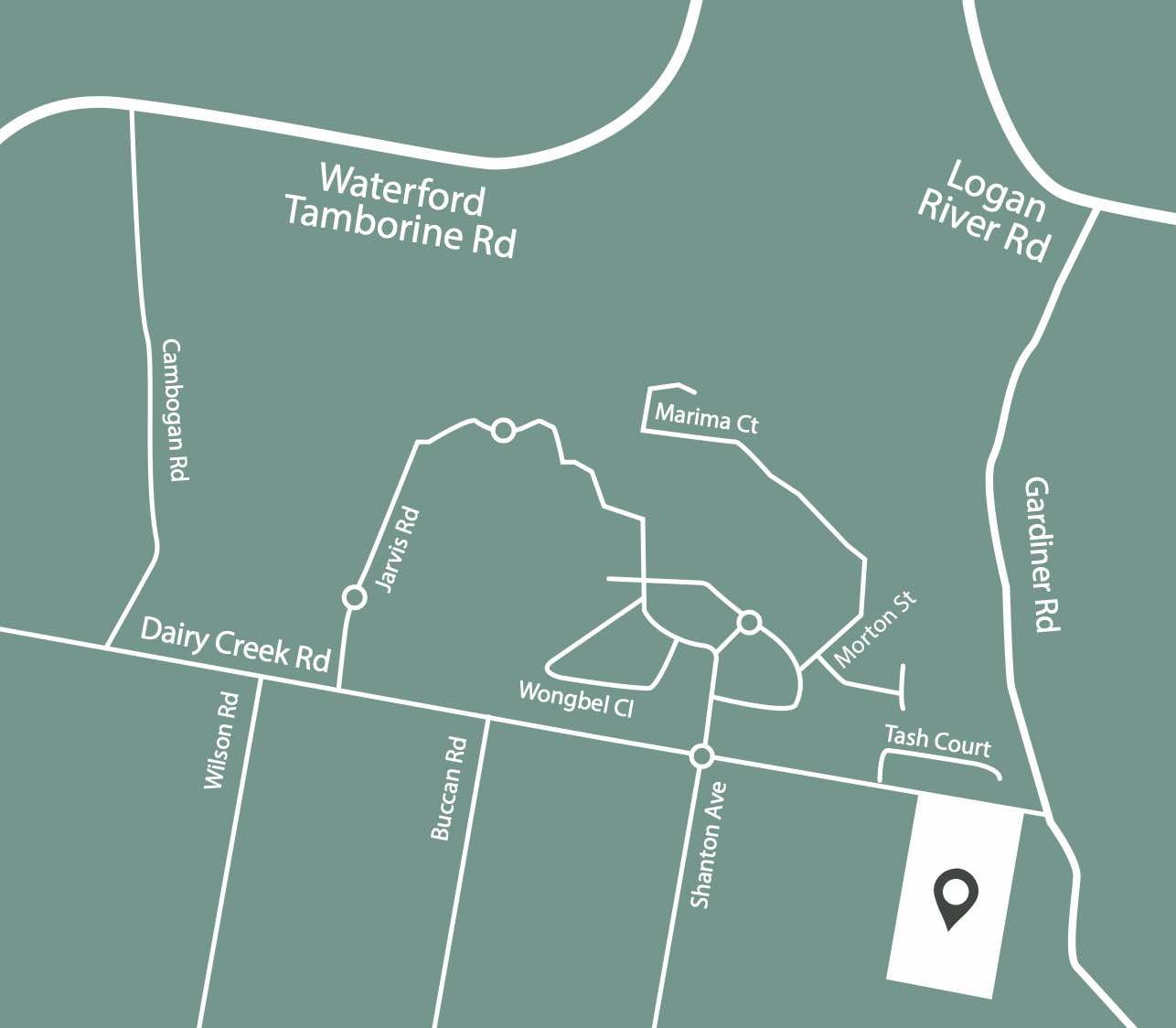 Havenwood Estate - Bahrs Scrub Location map