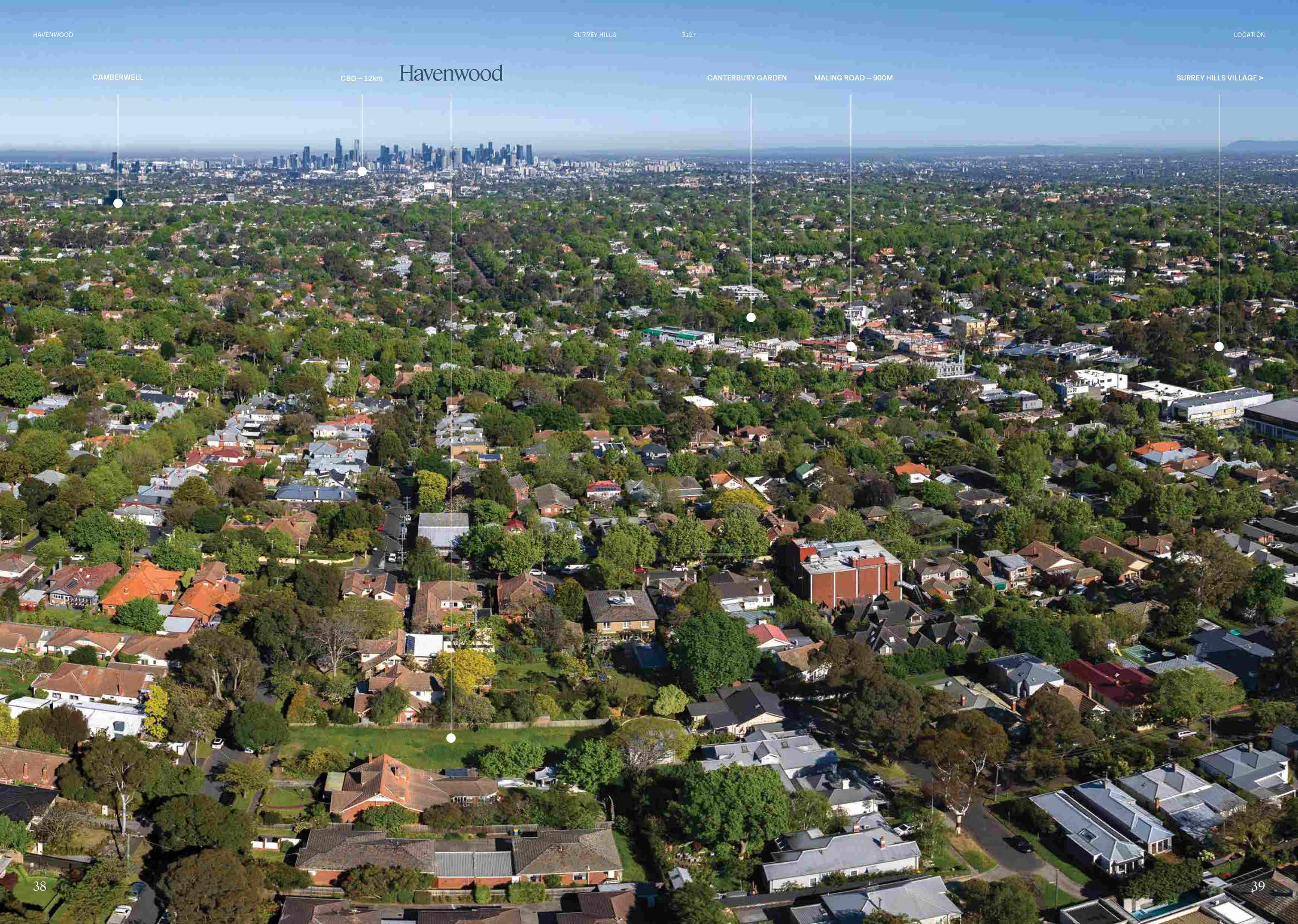 Havenwood Estate - Surrey Hills Location Map