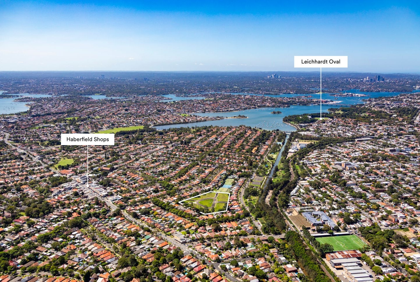 Hawthorne Parade Estate - Haberfield Aerial
