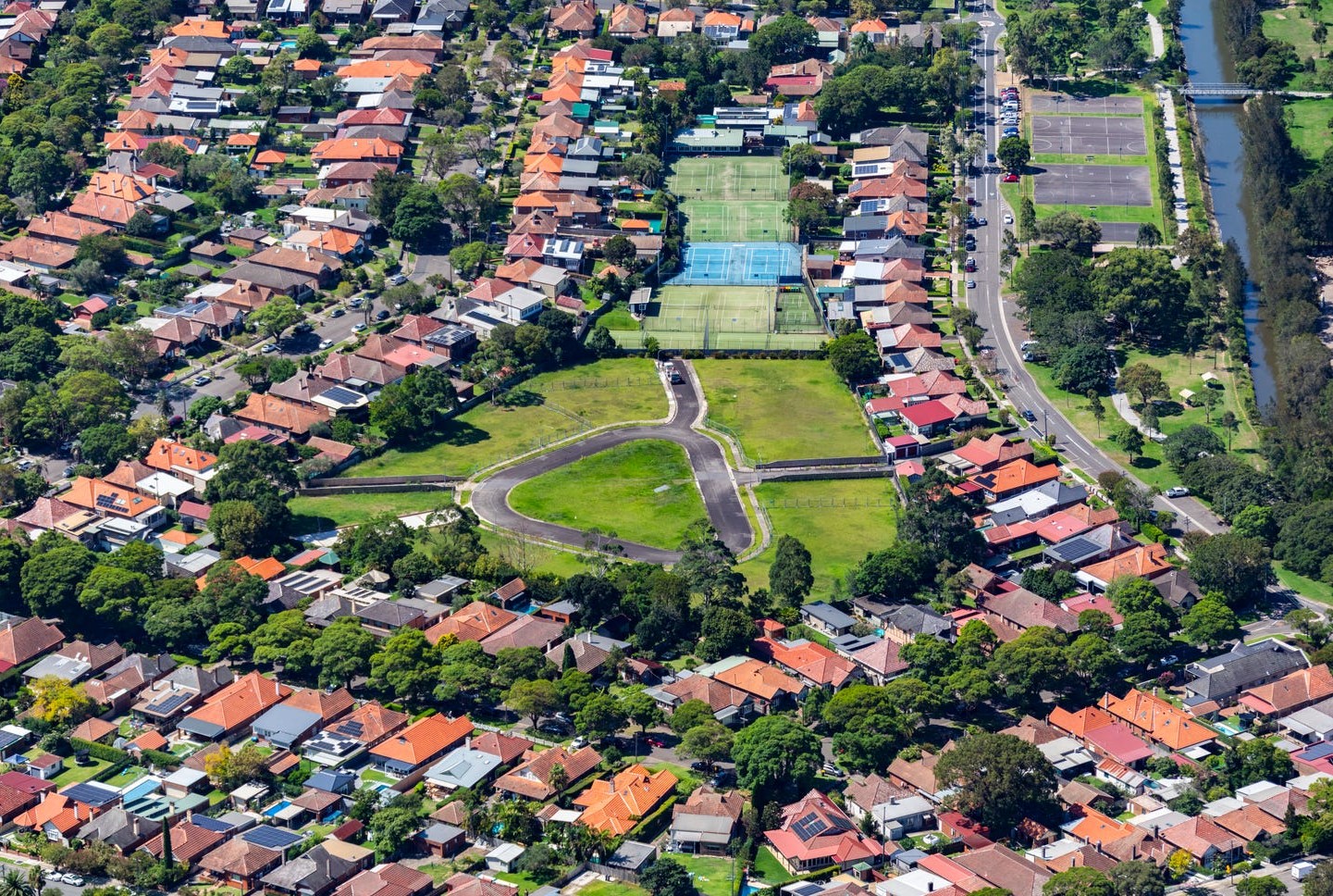 Hawthorne Parade Estate - Haberfield Aerial